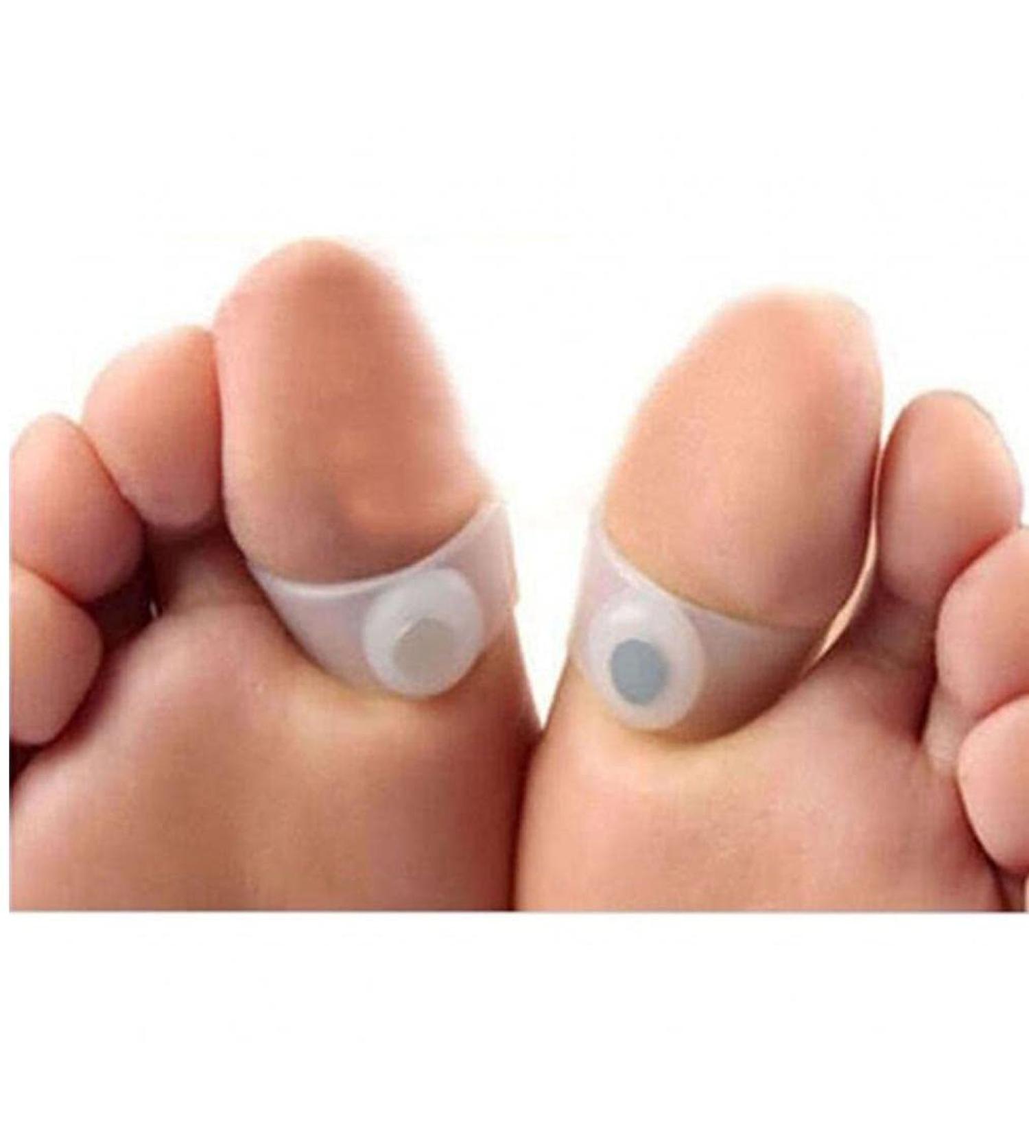 Ruluti Slimming Silicone Massage Magnetic Toe Ring - 1 Pair for Weight Loss & Health Benefits | International Shipping Available - Buy Online on GoSupps.com