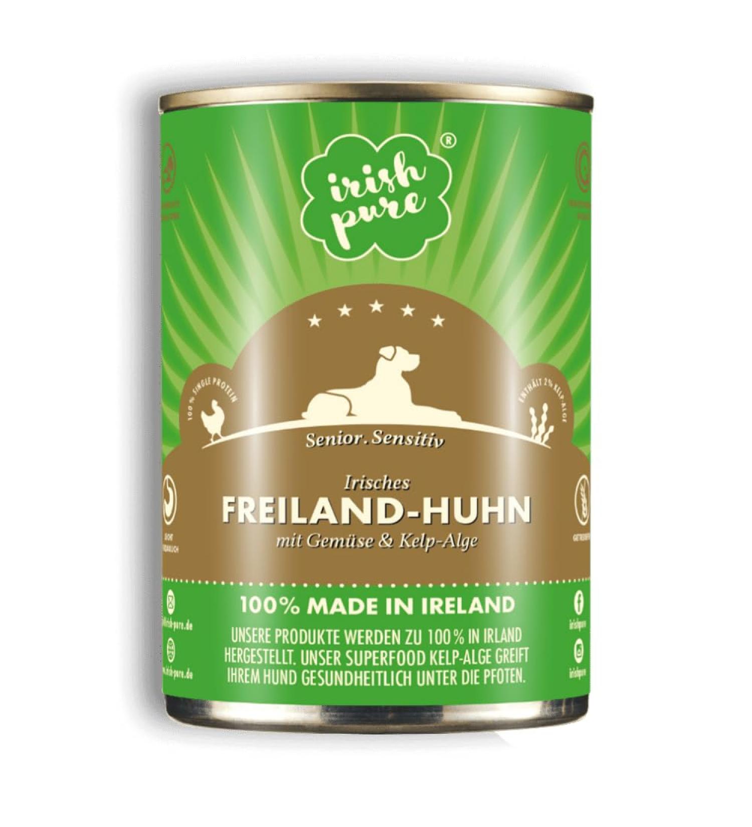 Irish Pure Premium Senior Wet Food with Chicken (Single Can) - Buy Online on GoSupps.com