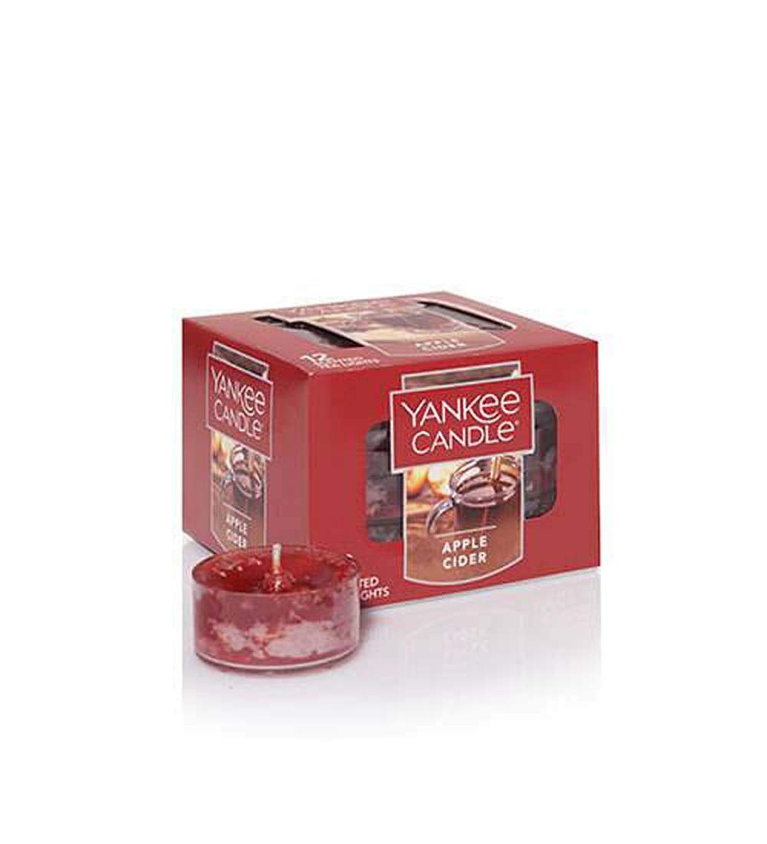 Yankee Candle Apple Cider 12 Tea Lights Tea Light Candles