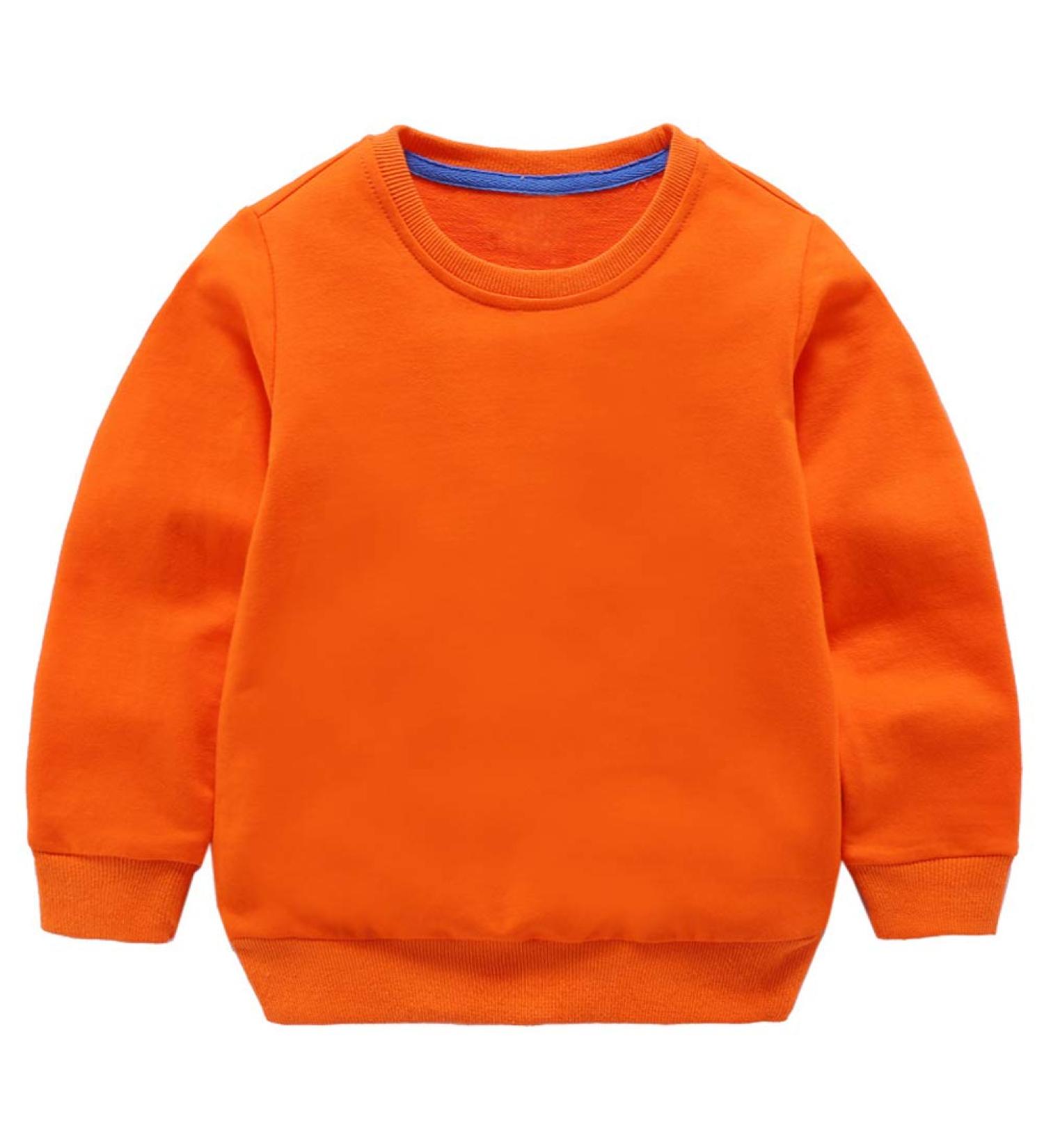 Taigood Boys Cotton Sweatshirt Long Sleeve T-Shirt | Age 6-7 Years | Orange - Buy Online on GoSupps.com