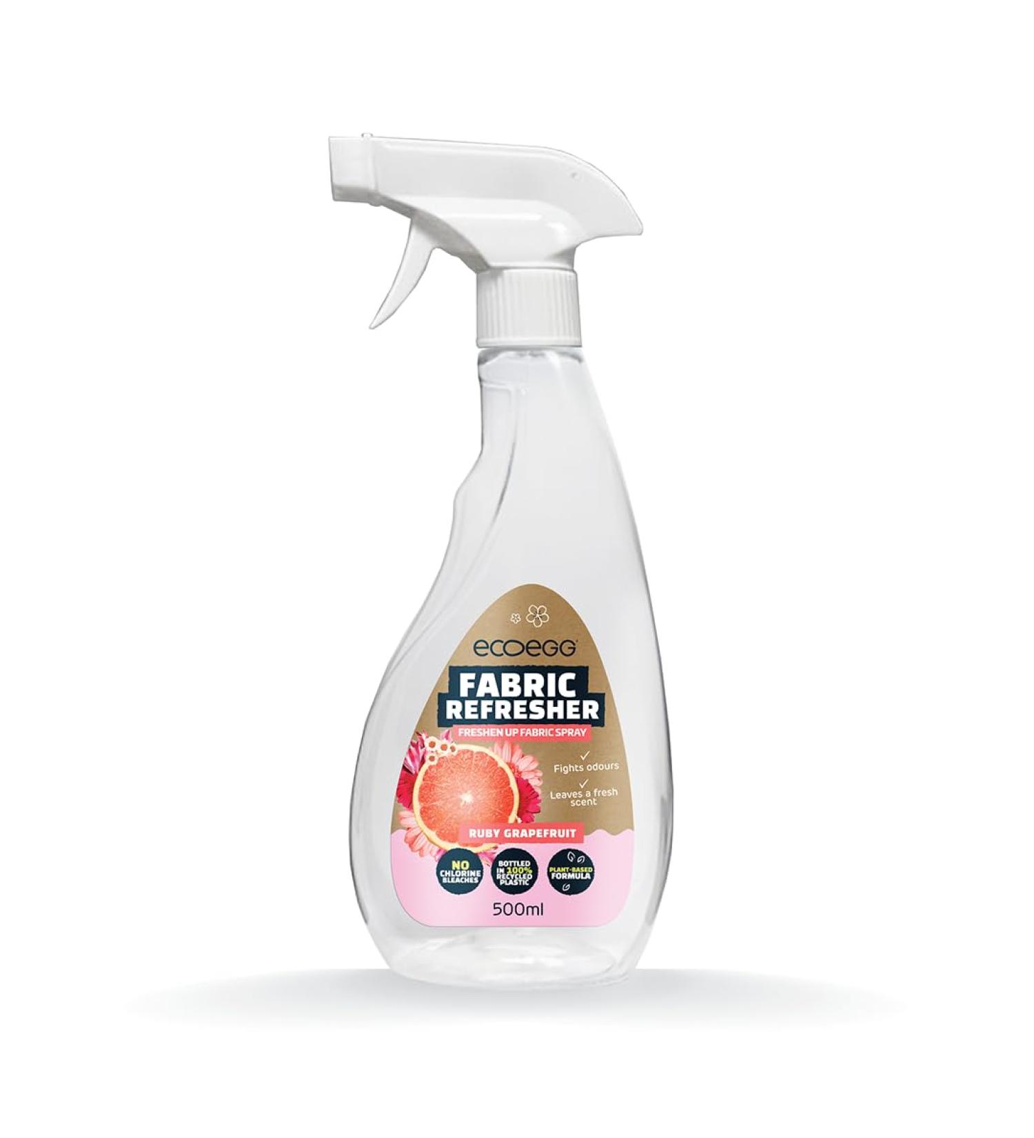 Ecoegg Fabric Refresher | Removes odours and refreshes your clothes + fabrics | No Chlorine bleaches | Plant-based formula | Vegan | Ruby Grapefruit - Buy Online on GoSupps.com