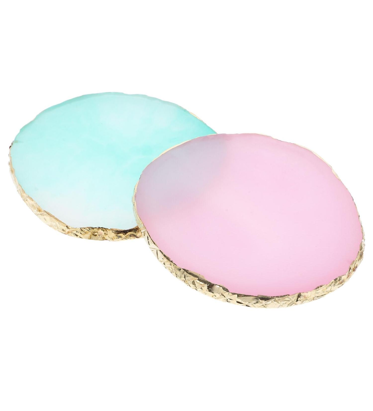 Healeved Healeved 2 x Nail Colour Mixing Palettes Resin Nail Art Palettes Nail Polish Palette Nail Painting Palette Nail Art Tray