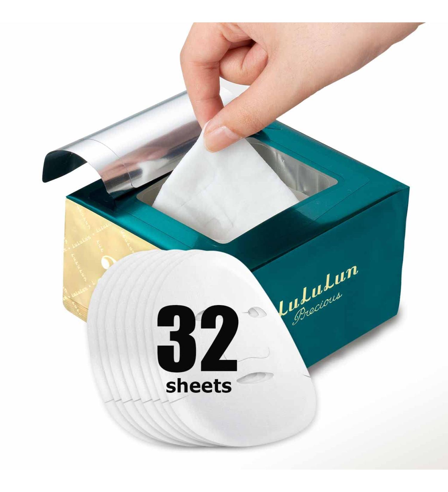 Lululun Precious Face Masks - 32 Sheets for Healthy Skin | 17.58 fl oz - Buy Online on GoSupps.com