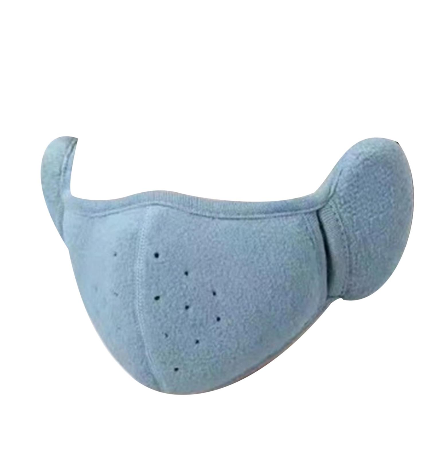 Anulely Windproof Face Cover - Breathable Cold-Safe Ski Mask for Men & Women | Warm Outdoor Face Cover for Cold Weather Skiing & Running - Light Blue - Buy Online on GoSupps.com