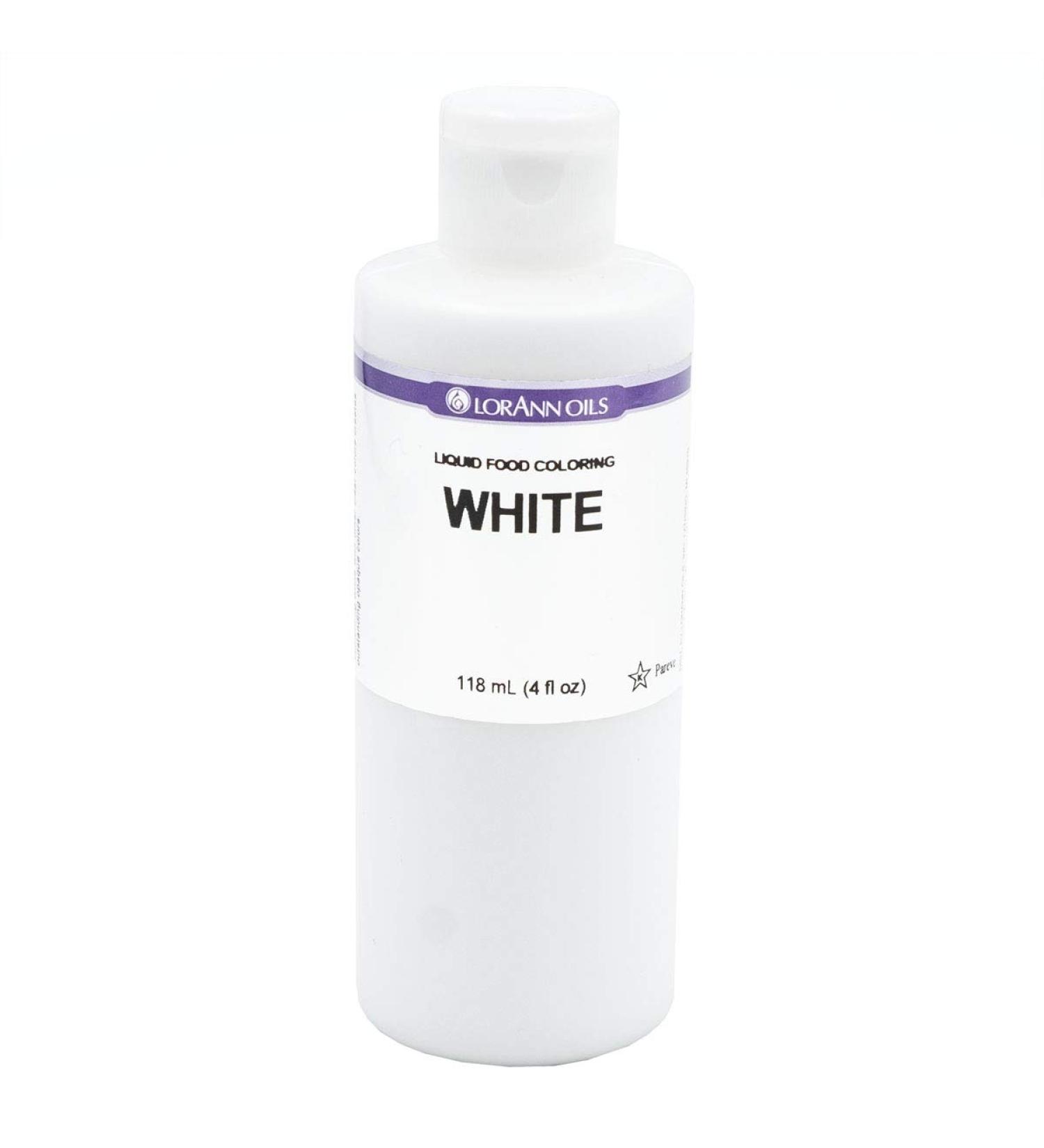 LorAnn White Liquid Food Coloring - 4 oz Bottle (Pack of 1) - Buy Online on GoSupps.com