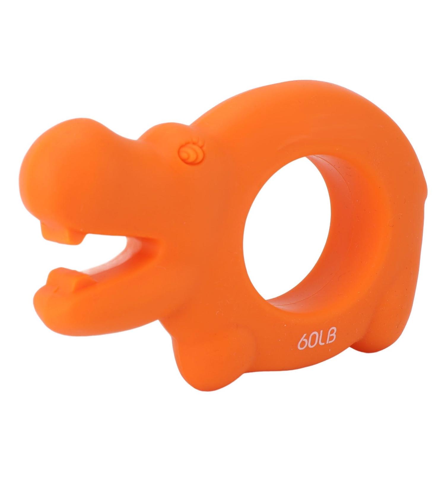Silicone Grip Ring Hand Strengthener Grip Hippo Shape Forearm Finger Trainer Easy to Squeeze Muscle Training Ergonomic for Gripper Training Orange - Buy Online on GoSupps.com