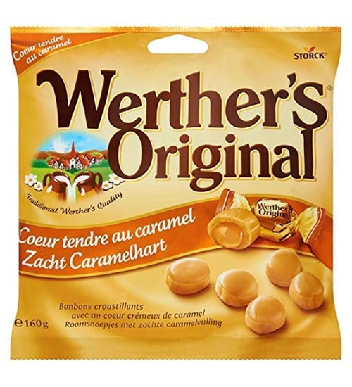 WERTHER S Original Soft Caramel Heart 160 g Set of 4