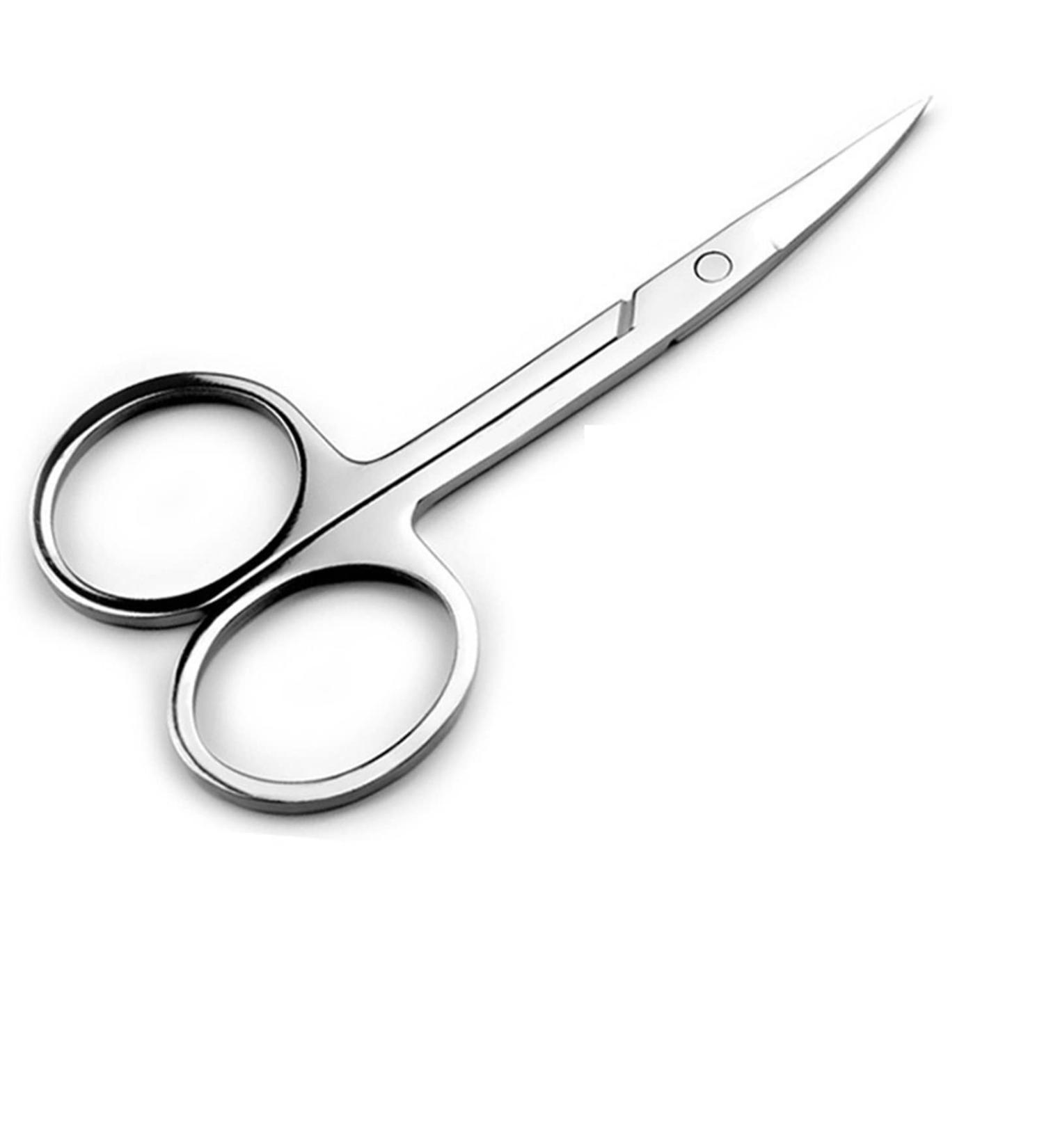 Stainless Steel Curved Tip Thin Blade Cuticle Scissors Nail Clippers Trimmer Dead Skin Remover Manicure Tools Eyebrow Toos Scissors - Buy Online on GoSupps.com