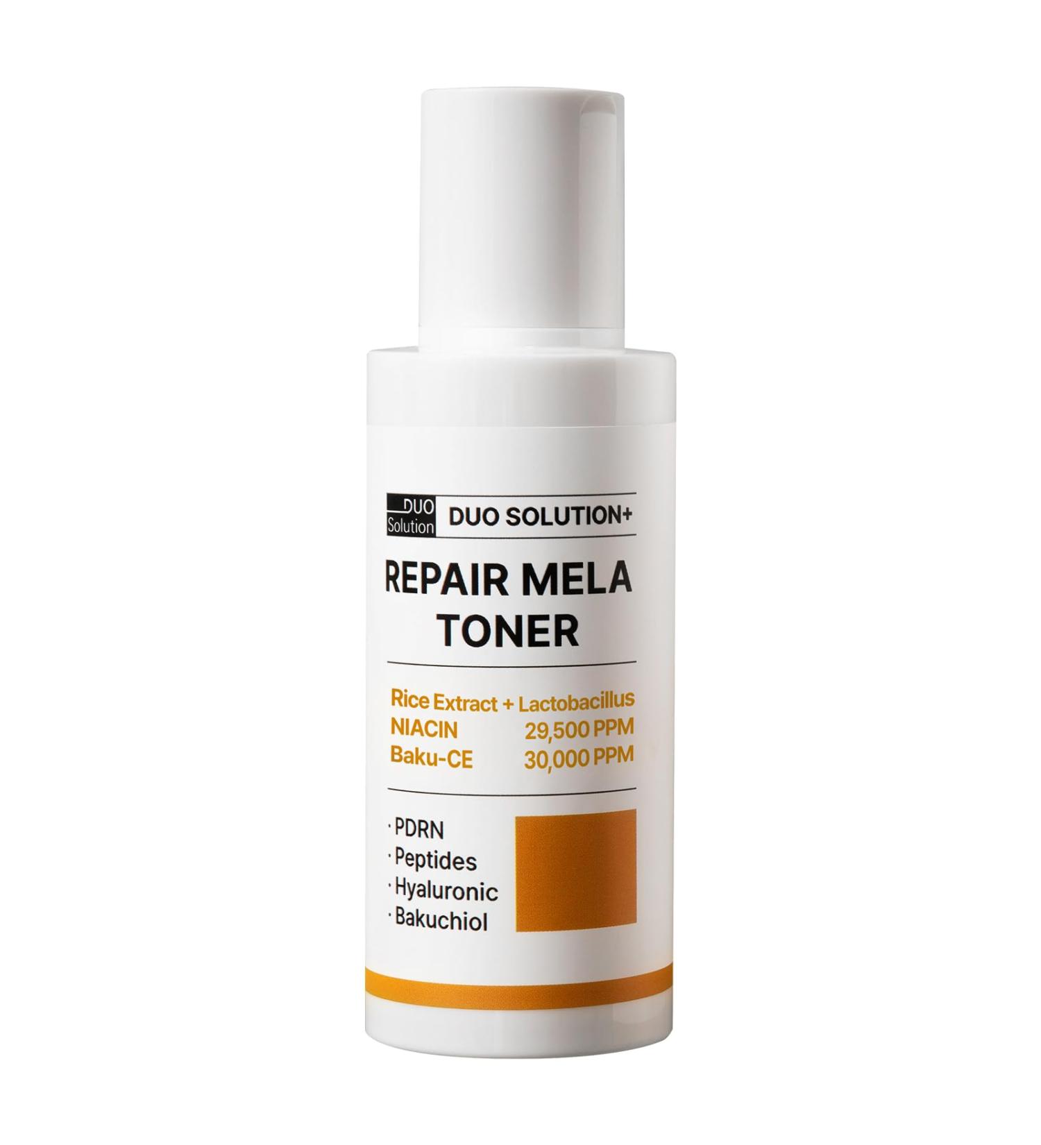 Niacinamade 29 500ppm + Baku-CE 3% Toner Duo Solution Repair Mela Toner - Rice Extract+Lactobacillus Niacinamade Bakuchiol 30 000ppm PDRN Peptides Hyaluronic - Buy Online on GoSupps.com