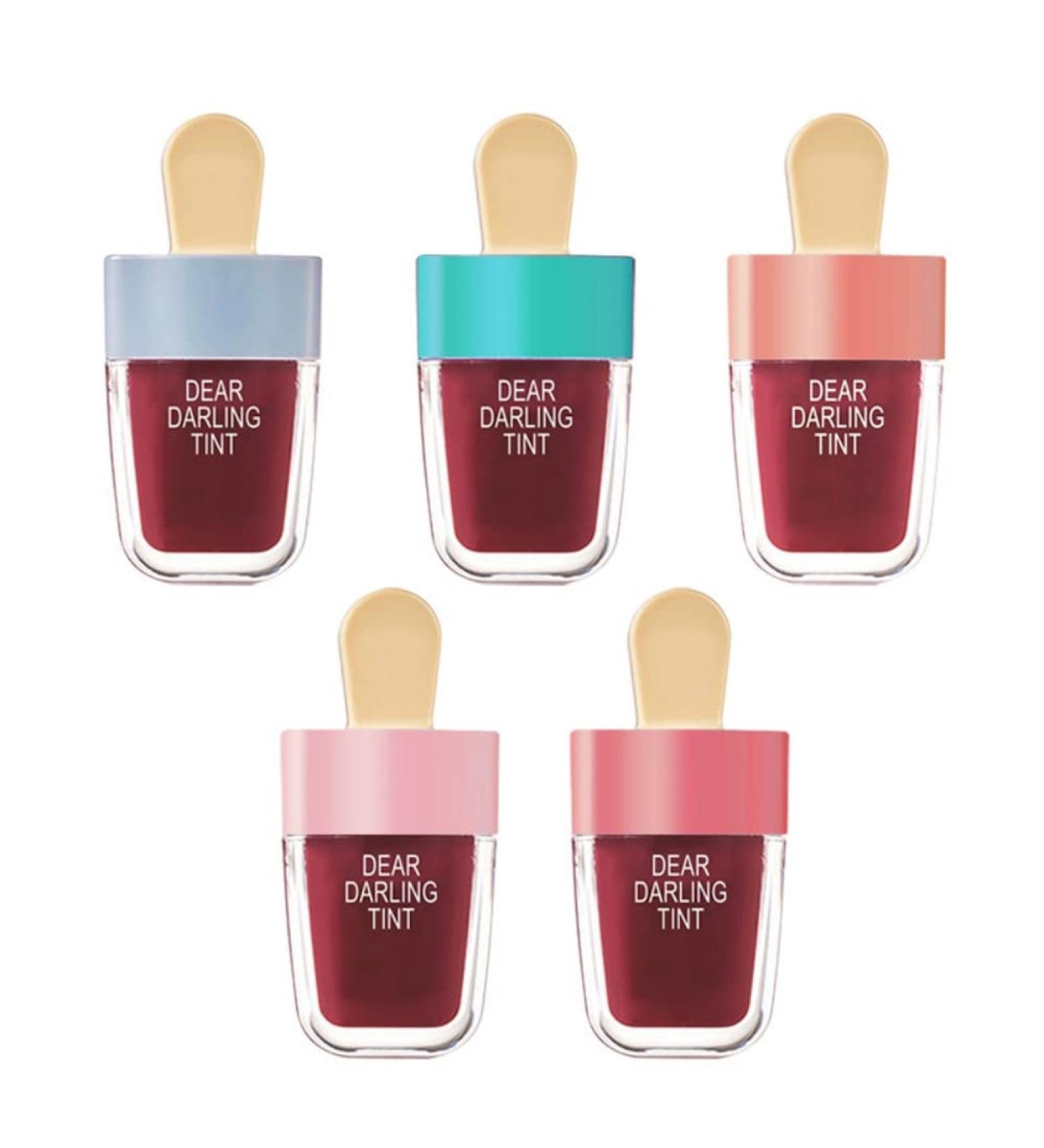 Ofanyia Ice Cream Lip Gloss Set - 5 Colors, Long Lasting, Waterproof & Non-Stick Cup - Liquid Lipstick Kit - Buy Online on GoSupps.com