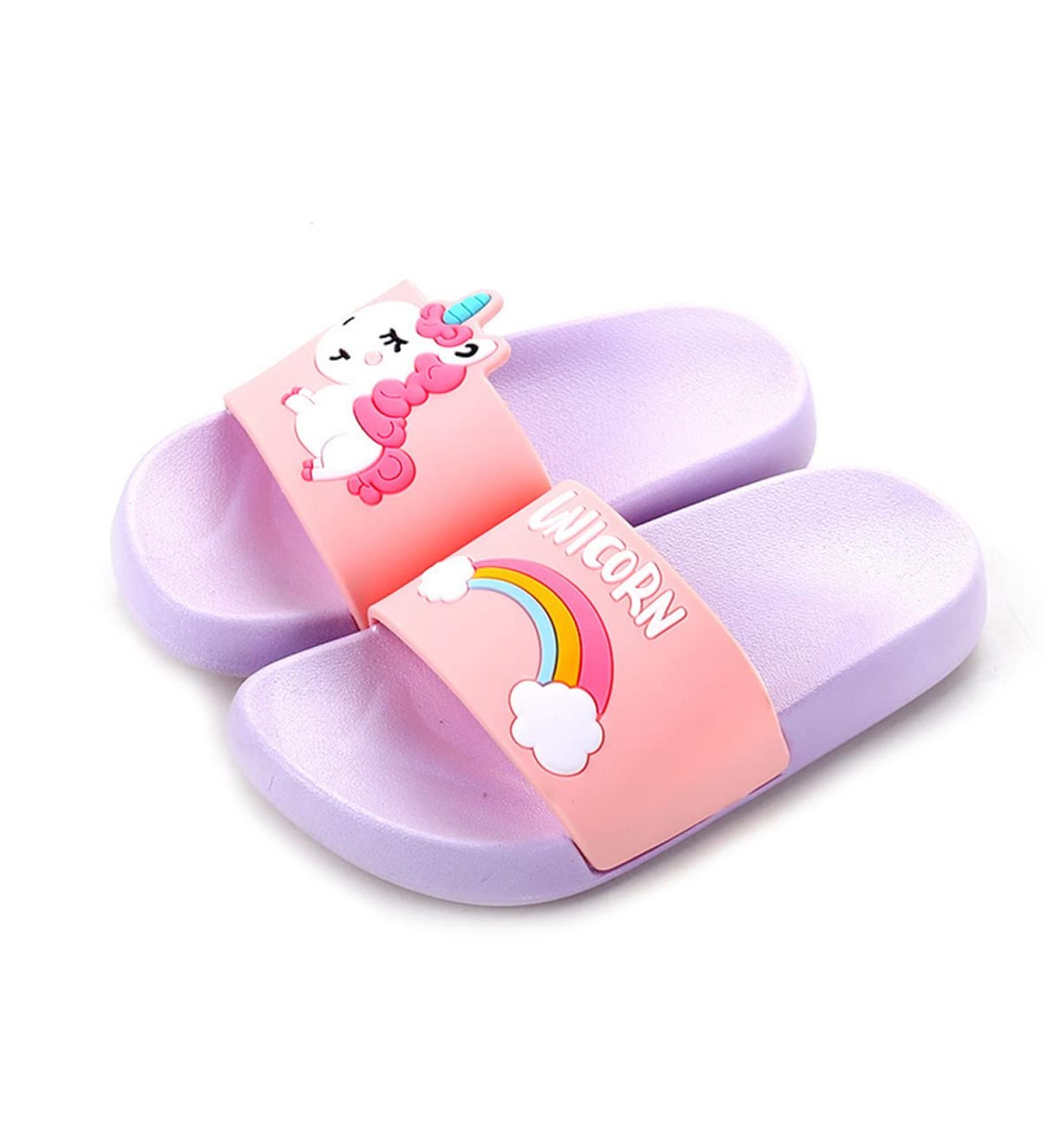 Lanivic Unicorn Flip Flops for Kids | Non-Slip Summer Beach Slippers & Soft Bathing Shoes | Perfect for Boys & Girls - Buy Online on GoSupps.com