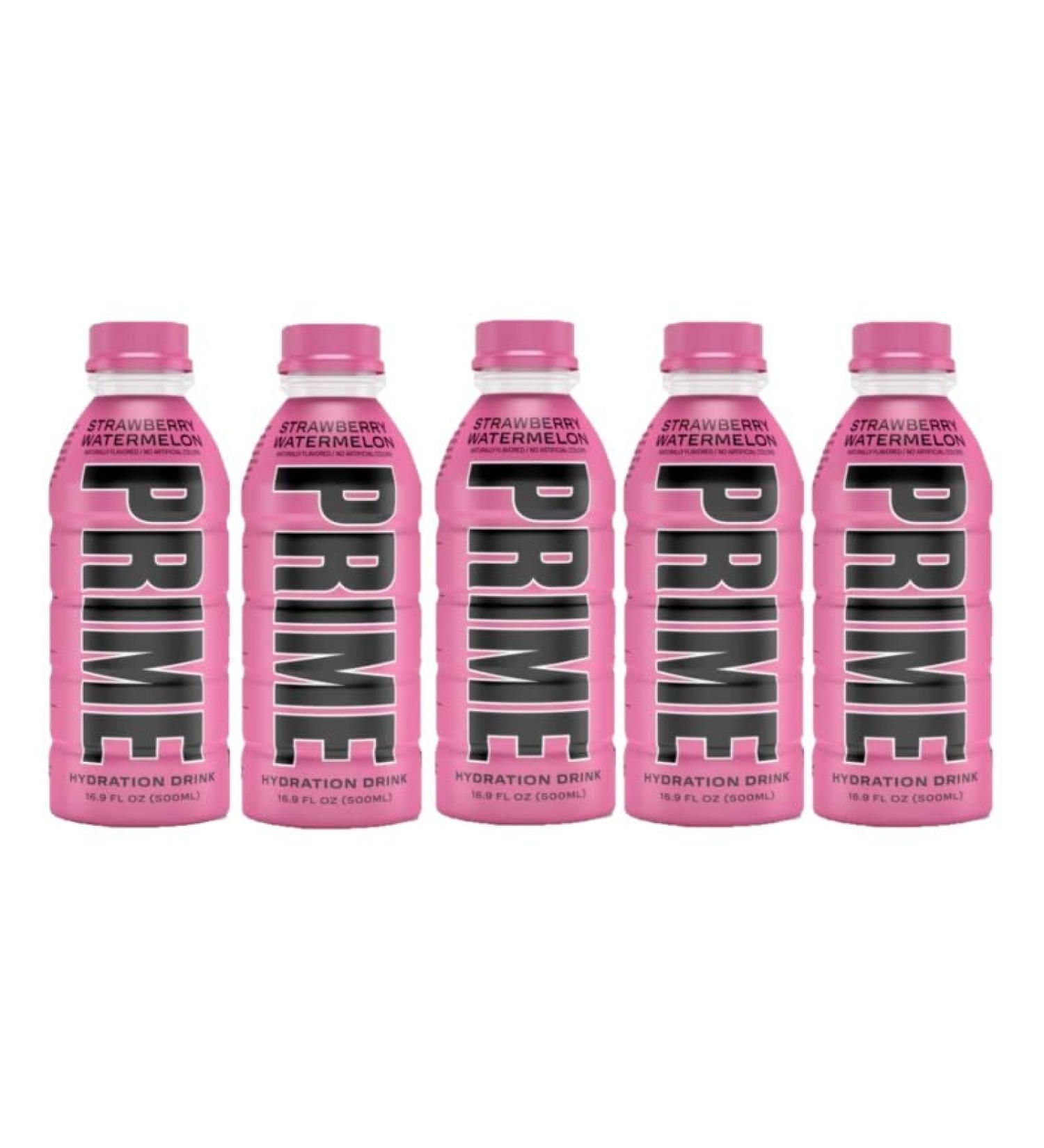 5 X 500ML PRIME Hydration Drink Strawberry Watermelon