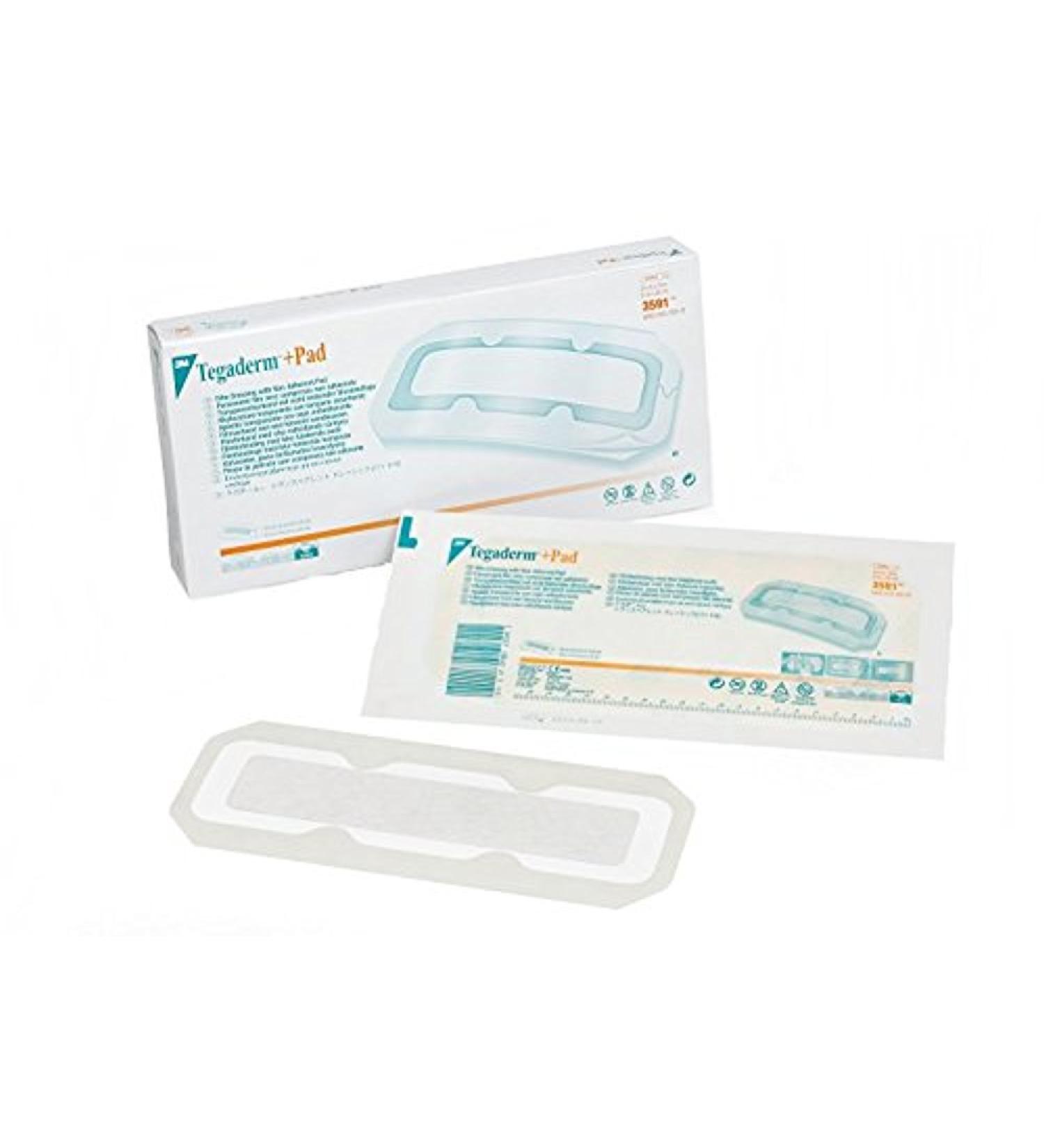 3M(TM) Tegaderm(TM) +Pad Film Dressing with Non-Adherent Pad 3591