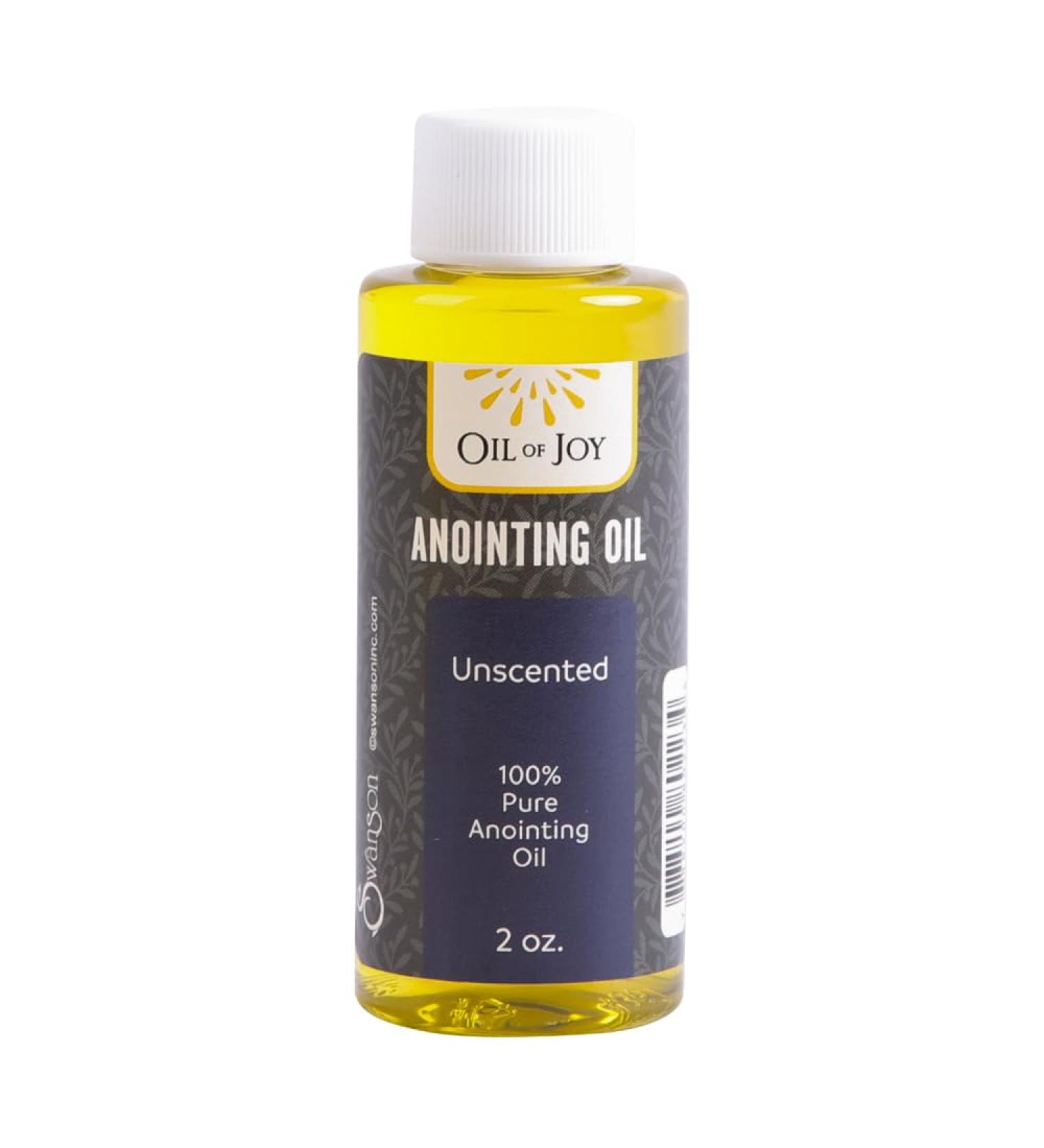 Swanson Christian Anointing Oil for Prayers - Unscented Oil of Joy 2 Oz | International Shipping Available - Buy Online on GoSupps.com