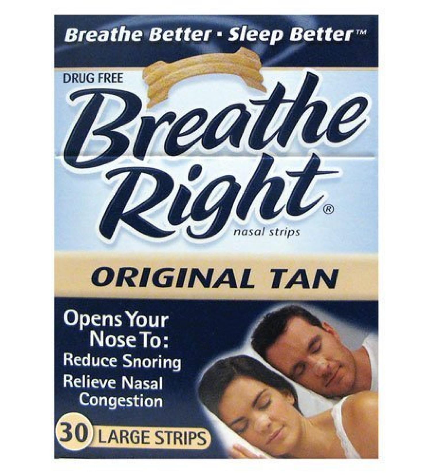 Breathe Right Nasal Strips Large 30-Count Boxes (3 Pack)