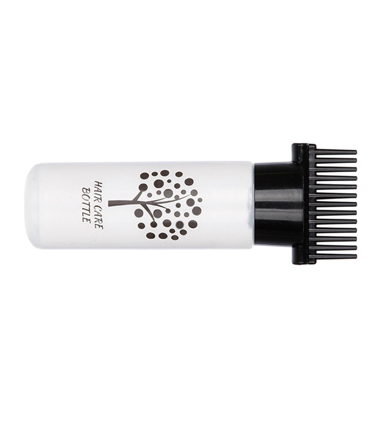 Folpus Squeeze Bottle Hair Dye Bottle Brush Hair Oil Roots Comb Bottle Black - Buy Online on GoSupps.com