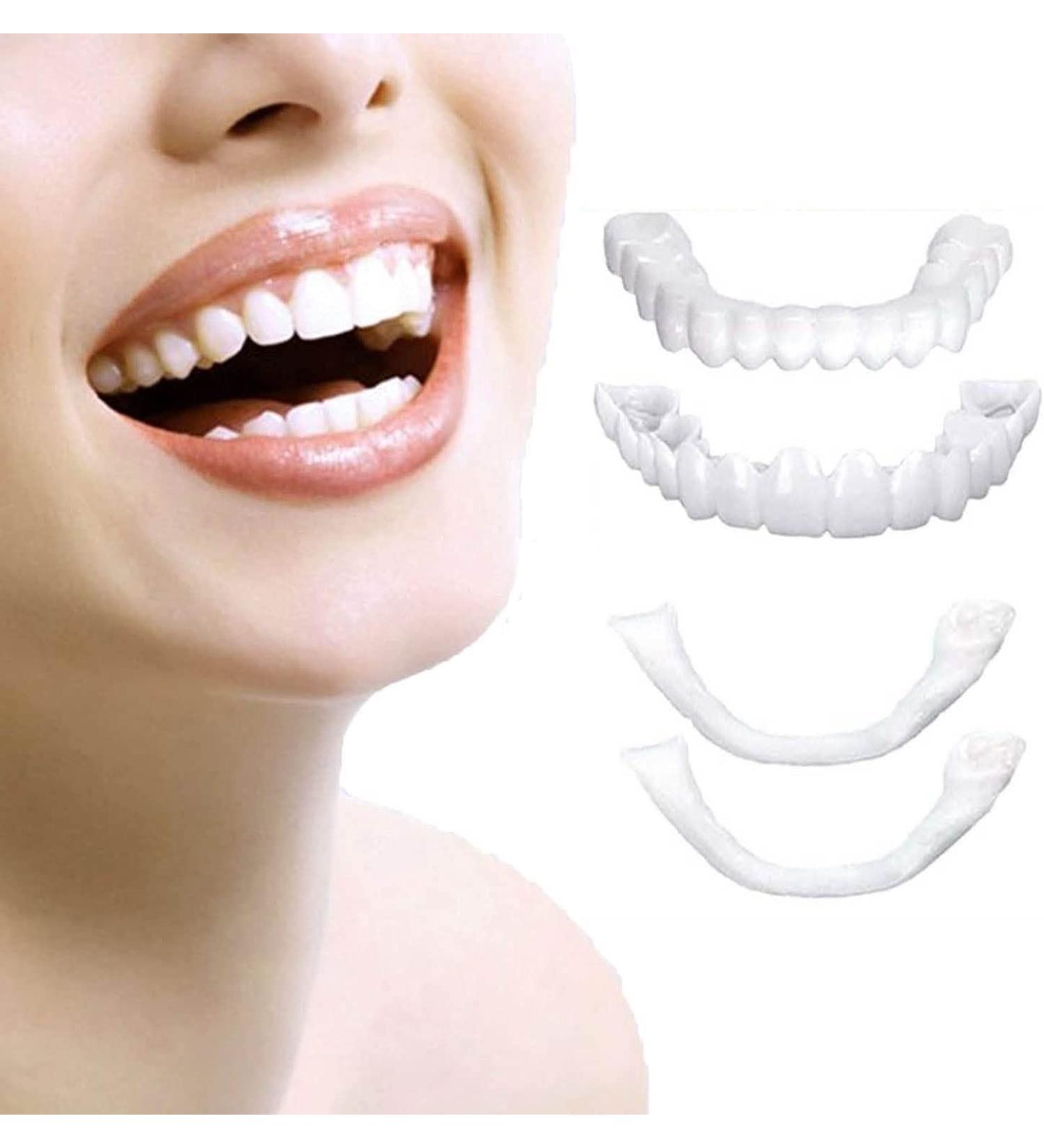 Natural Shade Temporary Fake Teeth Veneer for Confident Smile - Buy Online on GoSupps.com
