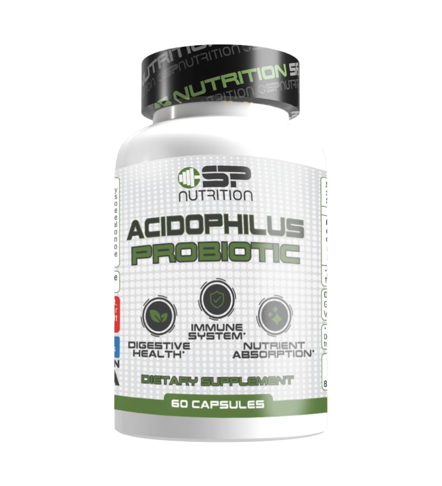 SP Nutrition Acidophilus Probiotic Supplement 60 Capsules 300mg Supports Digestive Health and Immune System