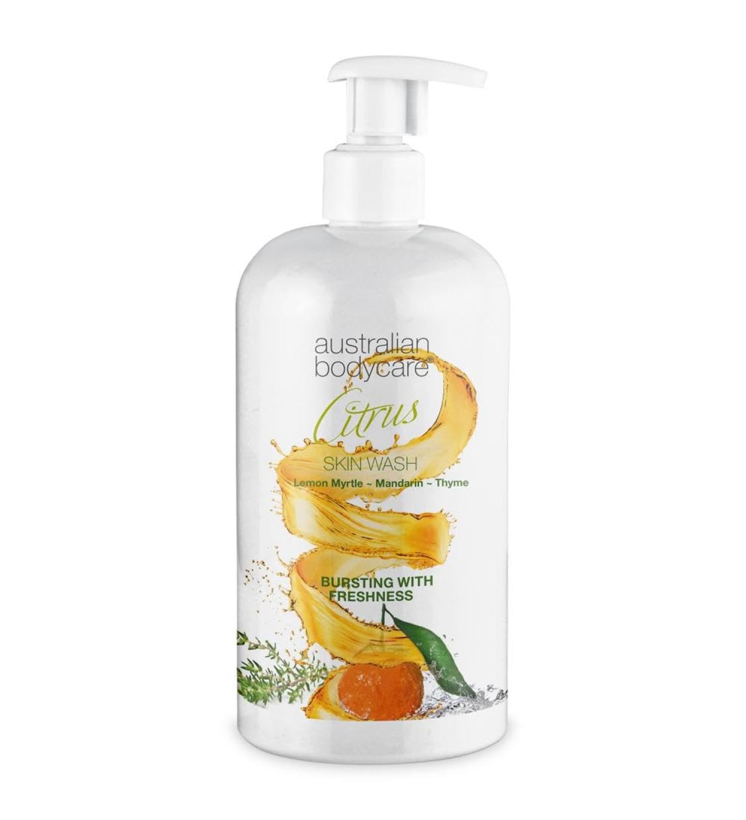 Australian Bodycare Skin Wash Professional 500 ml | Tea Tree Oil + Citrus Body Wash for the Skin | Relieves Spots and Pimples Acne Body Odor & smelly feet | Effective after shaving and waxing - Buy Online on GoSupps.com