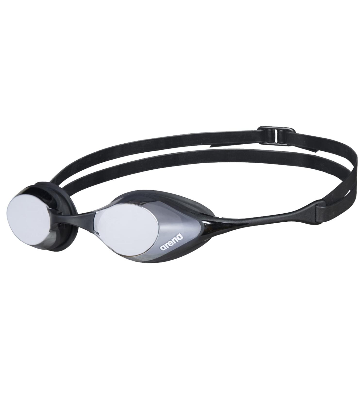 ARENA Men's Cobra Swipe Mirror Swimming Goggles - One Size Silver-Black | International Shipping Available - Buy Online on GoSupps.com