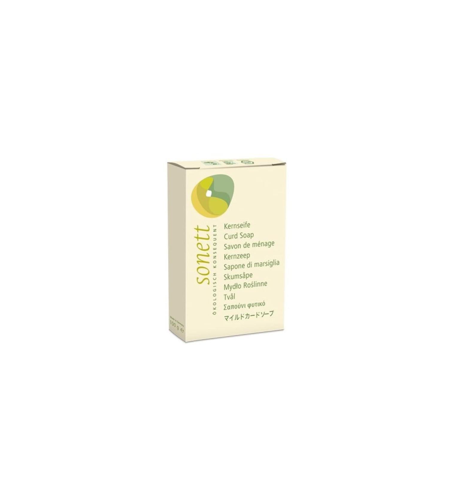 Sonett Organic Curd Soap 3.5 oz - 100% Natural Organic Ingredients | Eco-Friendly Cleanser - Buy Online on GoSupps.com