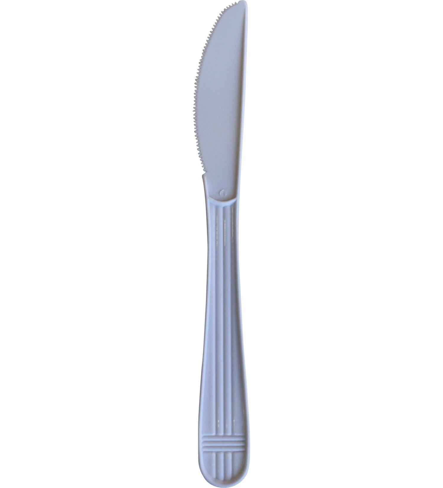 Value Plus (1000 Count) White Disposable Knife Heavy Weight Polypropylene Cutlery for Birthday Party Picnic Barbecue Ideal for Office & Take Away - Buy Online on GoSupps.com