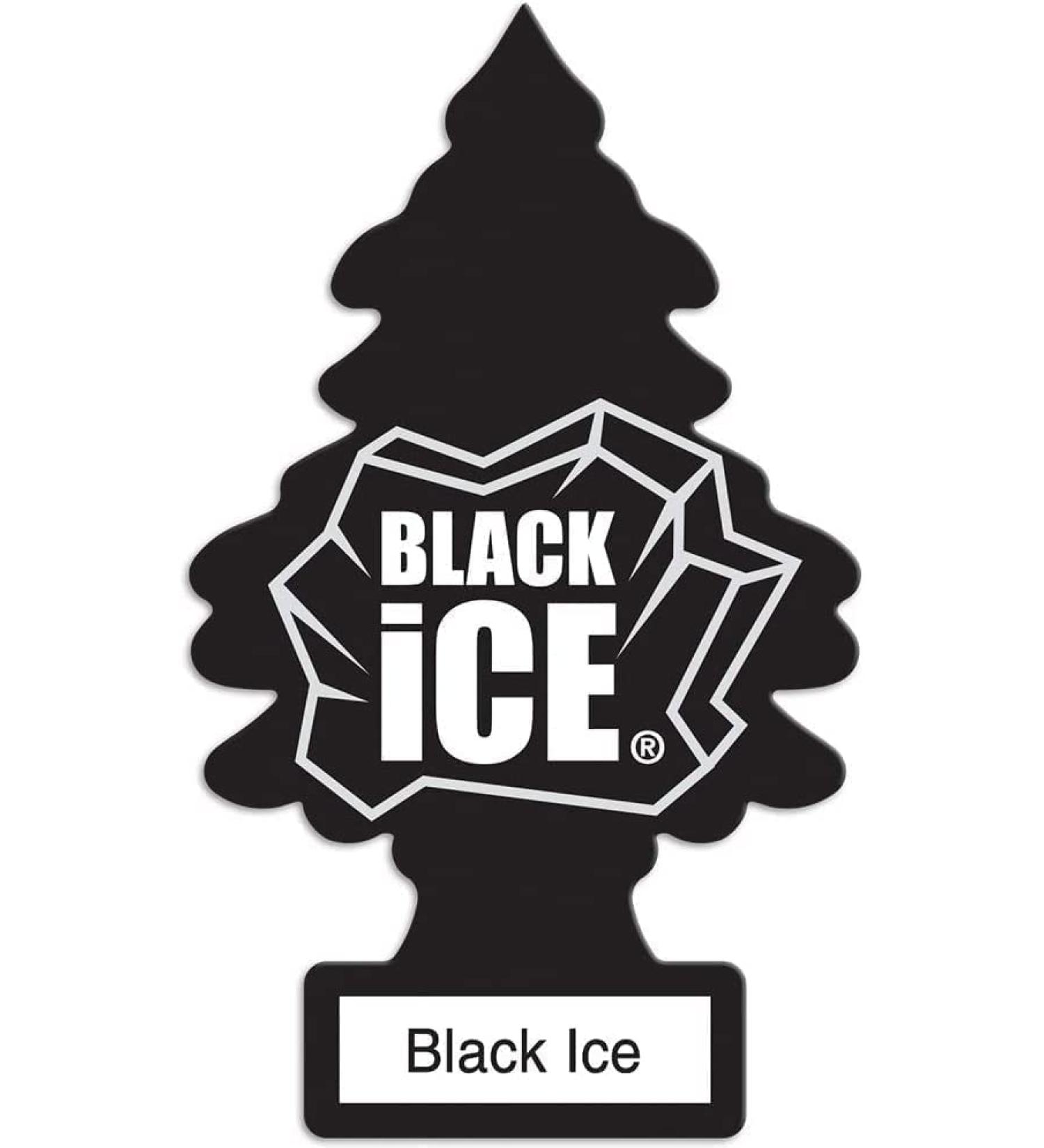 Little Trees Car Freshener Black Ice 10-Pack - Long-Lasting Scent for Your Vehicle - Buy Online on GoSupps.com