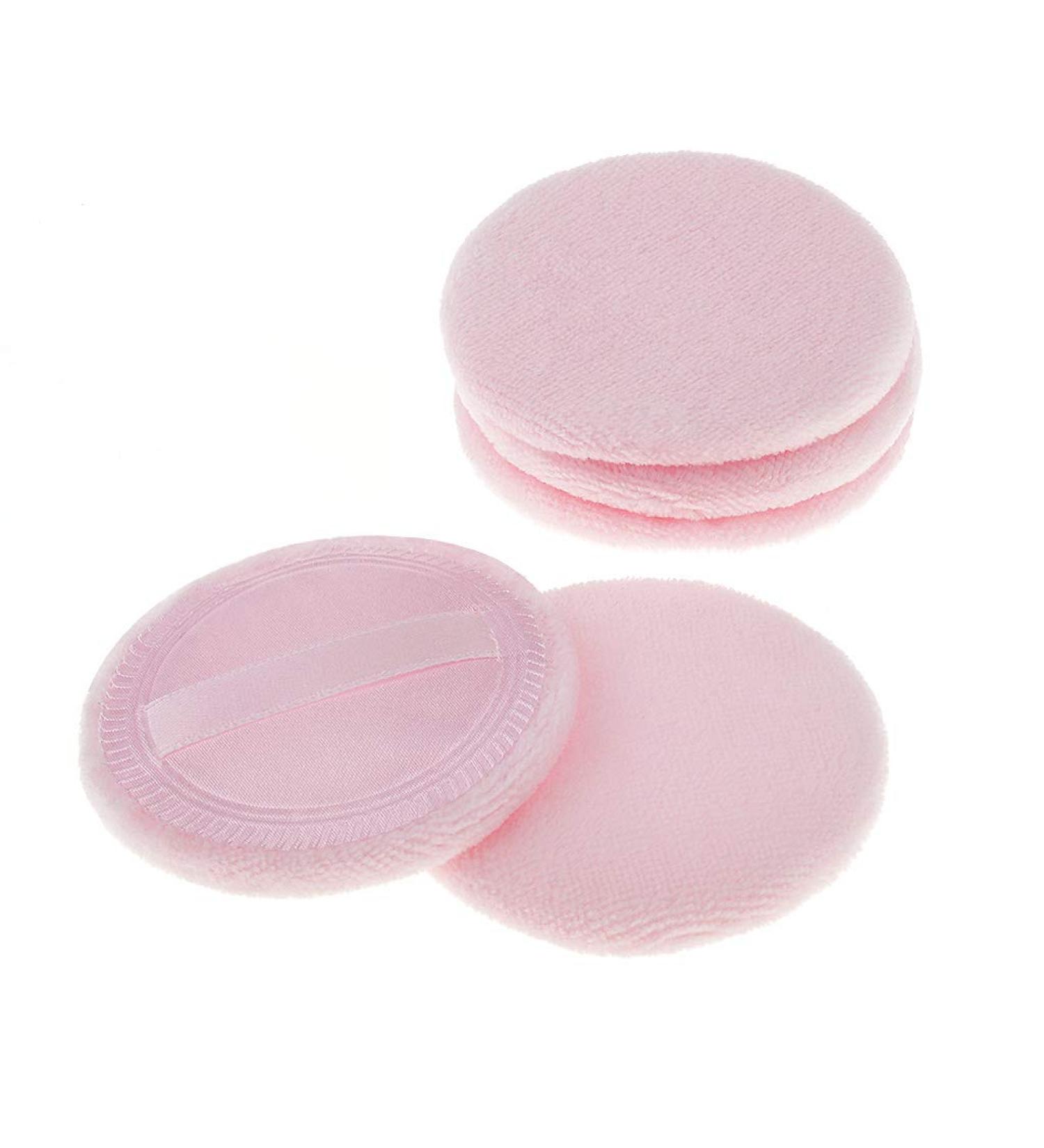 Jimking 5-Piece Powder Puff Set - Premium Round Makeup Sponges for BB Cream Liquid Foundation and Loose Powder - Soft Appliant Cotton with Bands - Ideal for Flawless Skin - Buy Online on GoSupps.com