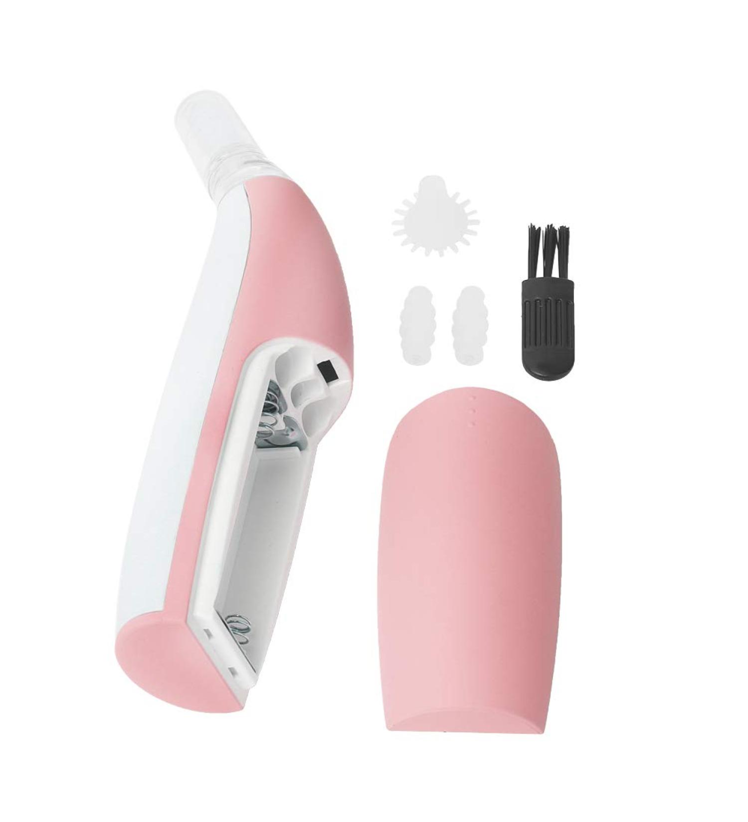 Electric Reusable Ear Cleaner with Light - Earwax Removal for Adults & Kids (Pink) - Buy Online on GoSupps.com