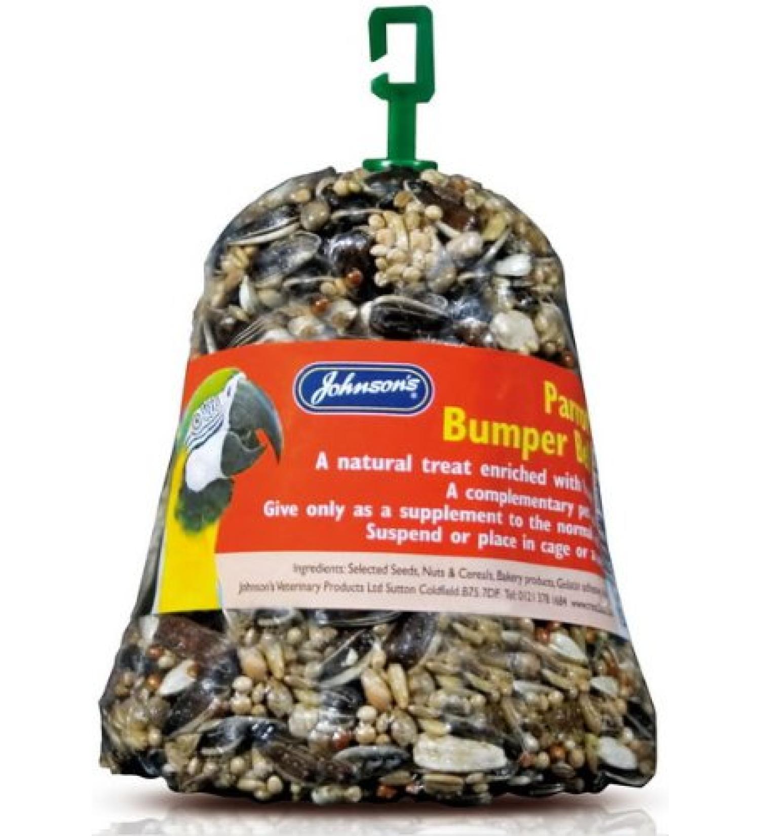 Parrot And Cockatiel Bumper Bell Bird Treat 120g - Johnsons (TP)(JPBB)
