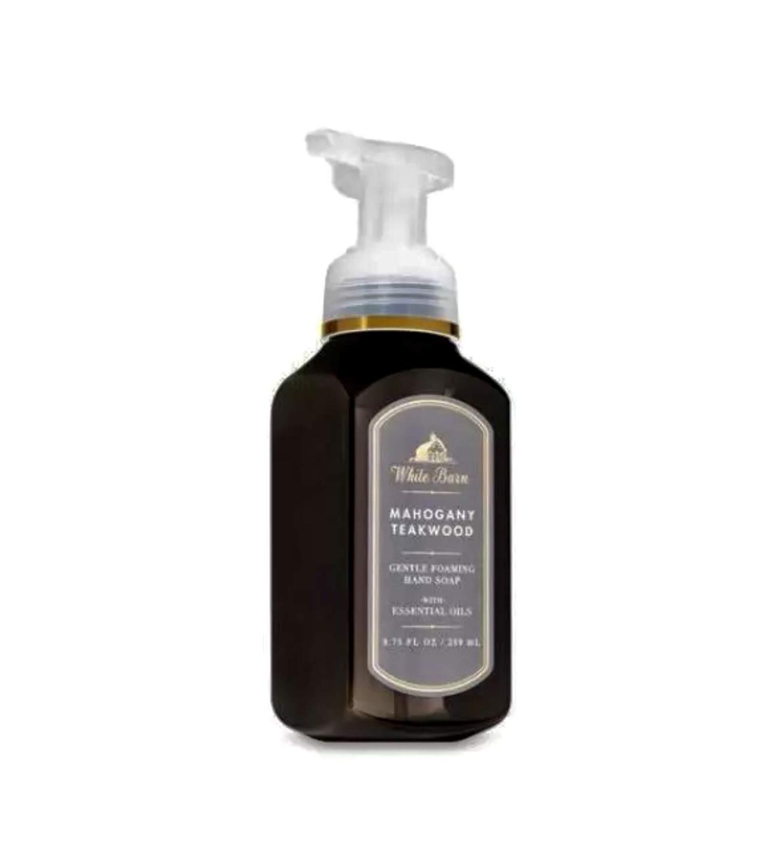 Bath Body Works Gentle Foaming Hand Soap Mahogany Teakwood Aloe Vera 8.73 Fl Oz (Pack of 1)