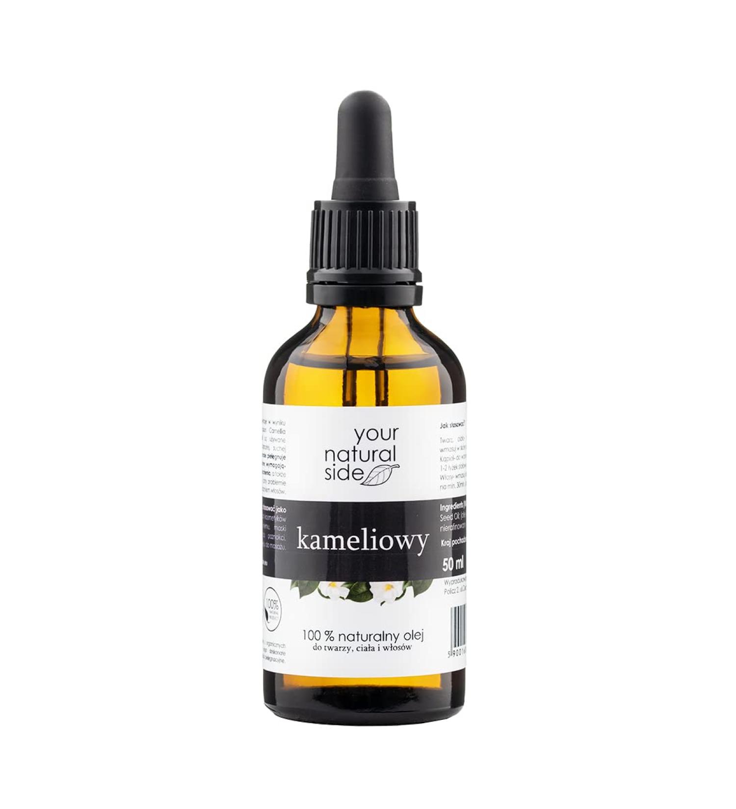 Your Natural Side Camellia Cosmetic Oil | Camellia Oleifera Seed Oil 50 ml unrefined