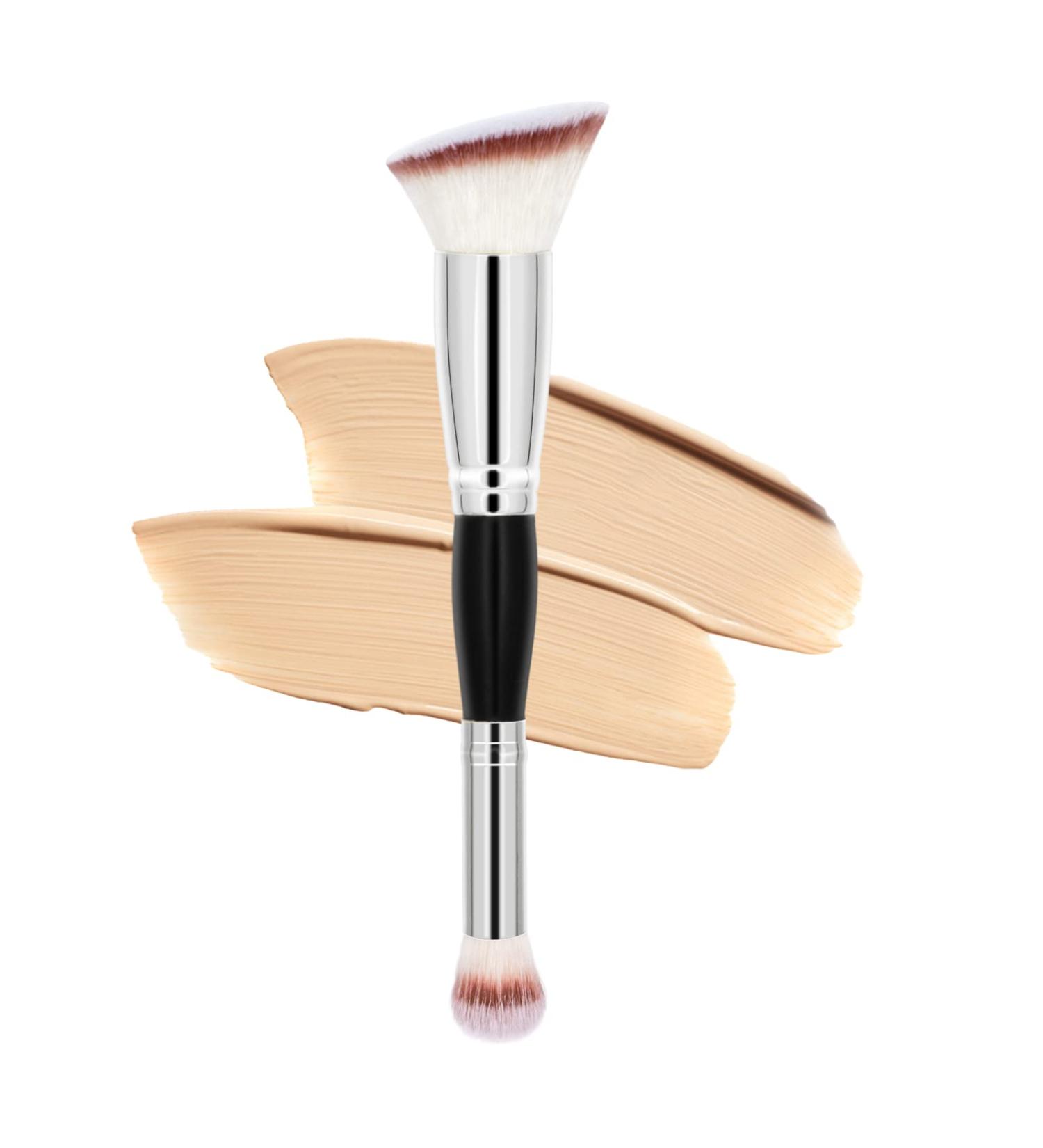 Double-Ended Angled Foundation Concealer Makeup Brush for Flawless Blending - Falliny Makeup Brushes - Buy Online on GoSupps.com