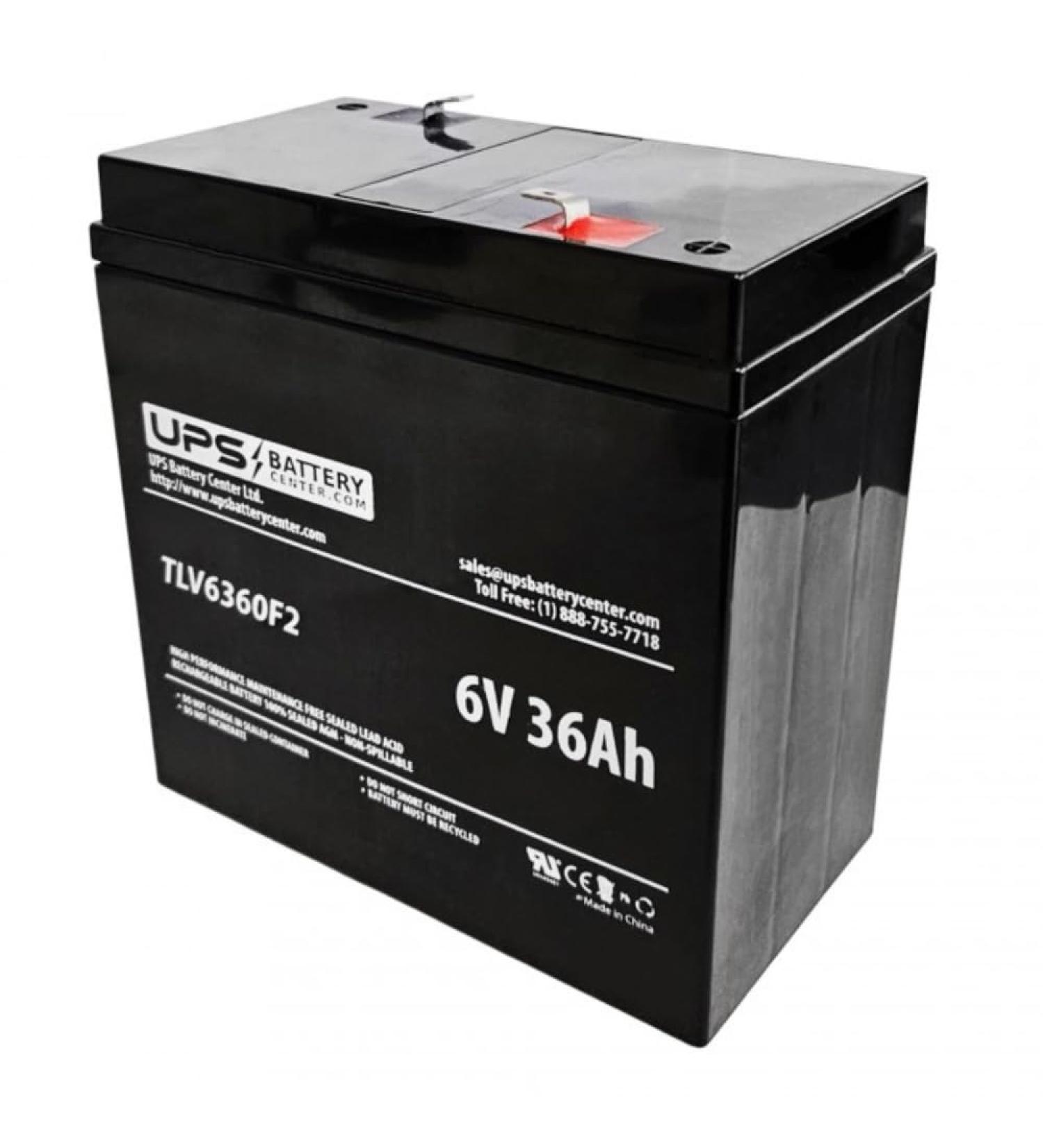 UPSBatteryCenter 6V 36Ah Replacement Battery for Sentry PM6360