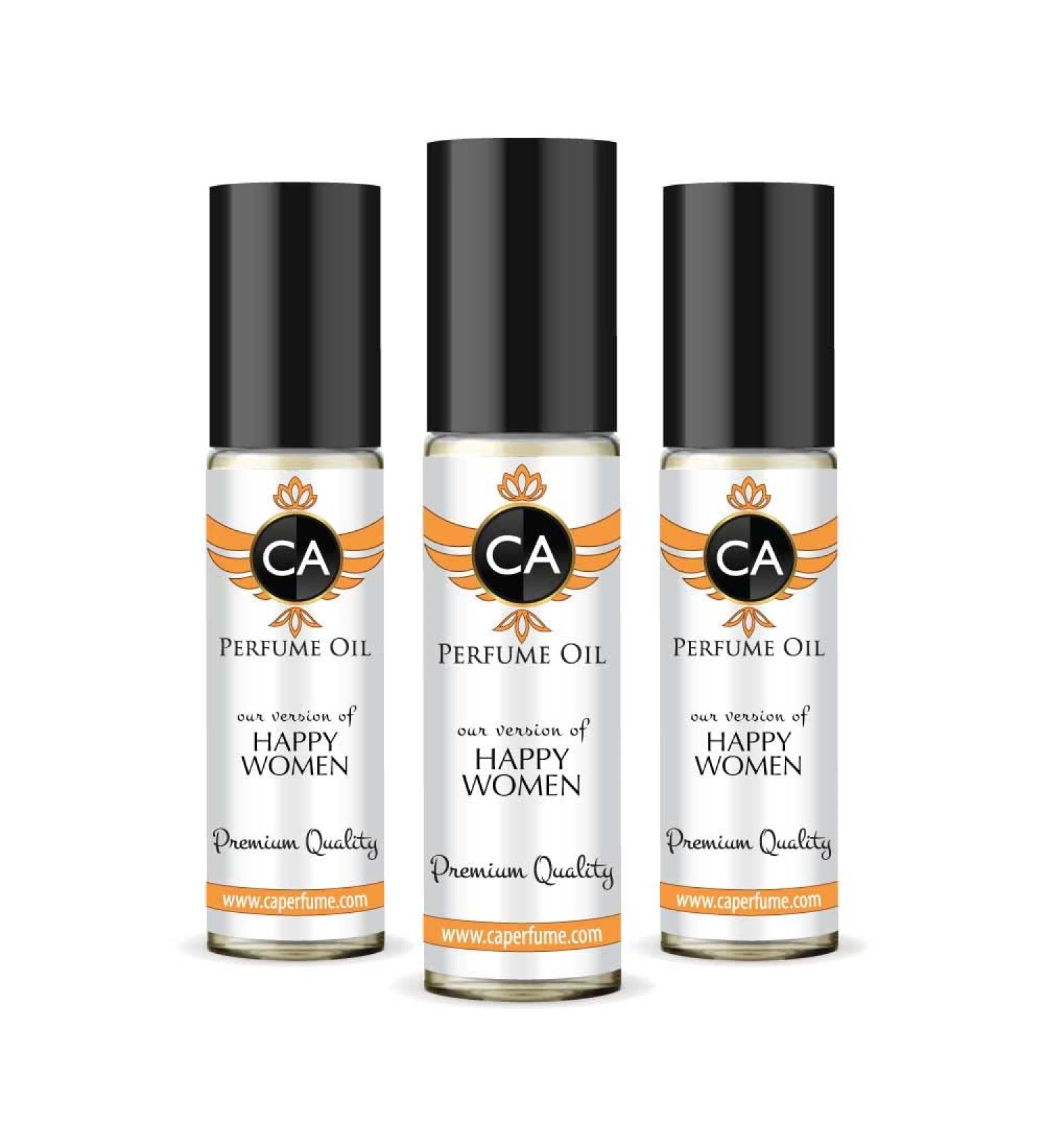 CA Perfume Impression of Clinic Happy Women For Women Replica Fragrance Body Oil Dupes Alcohol-Free Essential Aromatherapy Sample Travel Size Concentrated Long Lasting Attar Roll-On 0.3 Fl Oz-X3 - Buy Online on GoSupps.com