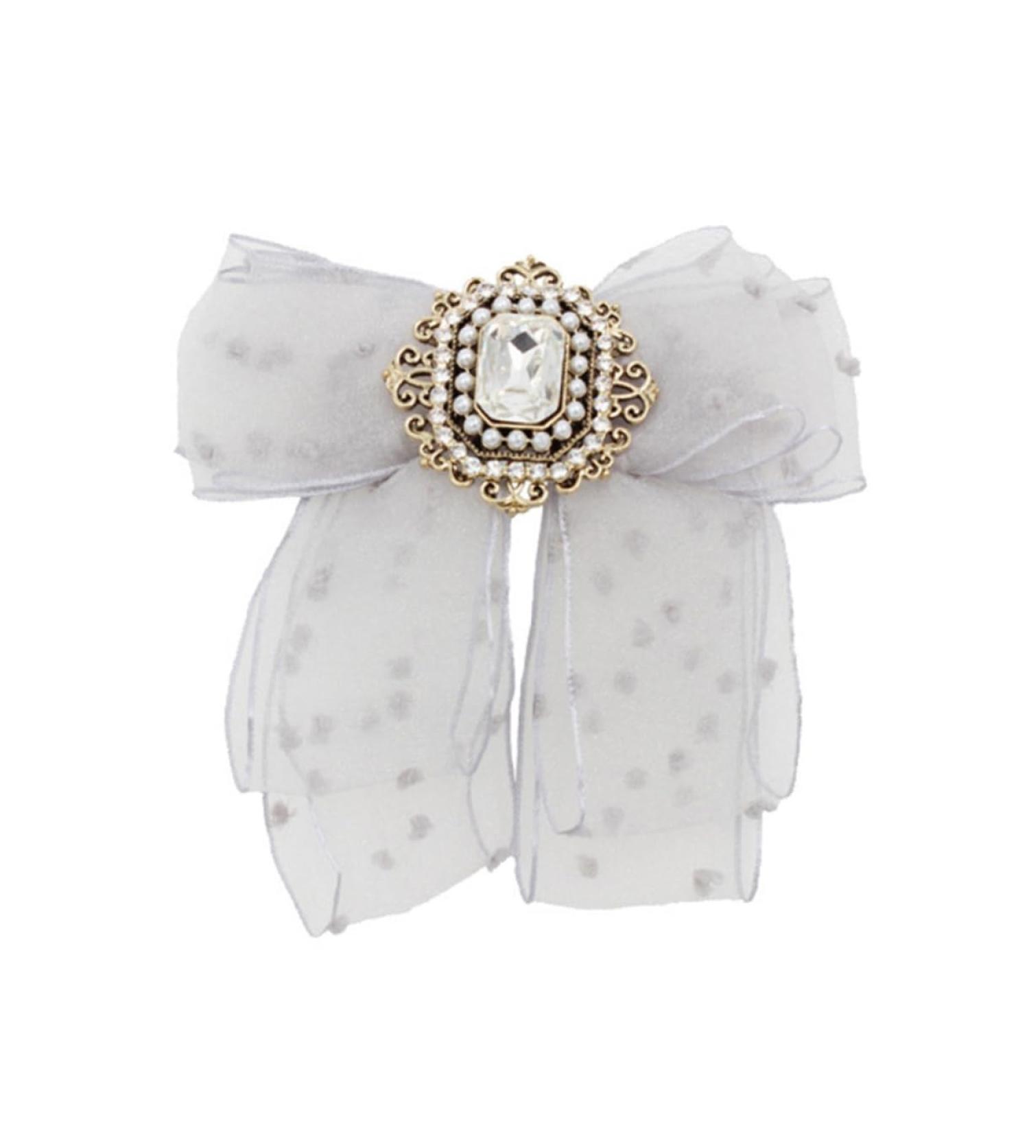 minkissy Hairpin Large Barrettes Ribbon Back Hair Bowknot Clip Alligator Barrettes Bow Hair Clip Hair Jaw Clips Ribbon Hair Pins Korean Hair Claw Pearl Gray Makeup Wedding Girl - Buy Online on GoSupps.com