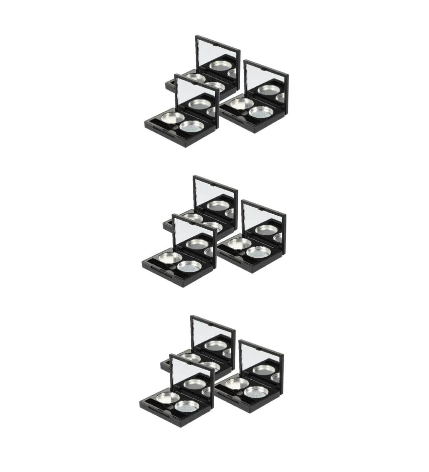 DOITOOL 9 Sets Double Box Eye Shadow Box Highlighters Magnetic Eyeshadow Palette Empty DIY Make up Container - Buy Online on GoSupps.com