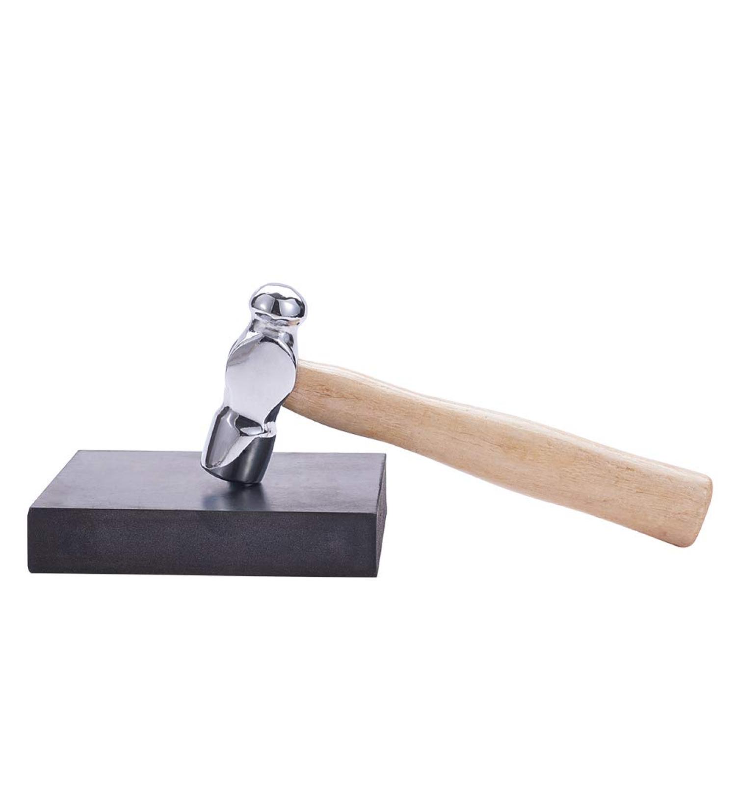 BENECREAT 6 Long Iron Jewelry Making Hammer Set with Wood Handle and Rubber Bench Block - Ideal for Jewelry Making and Metal Smithing - Buy Online on GoSupps.com