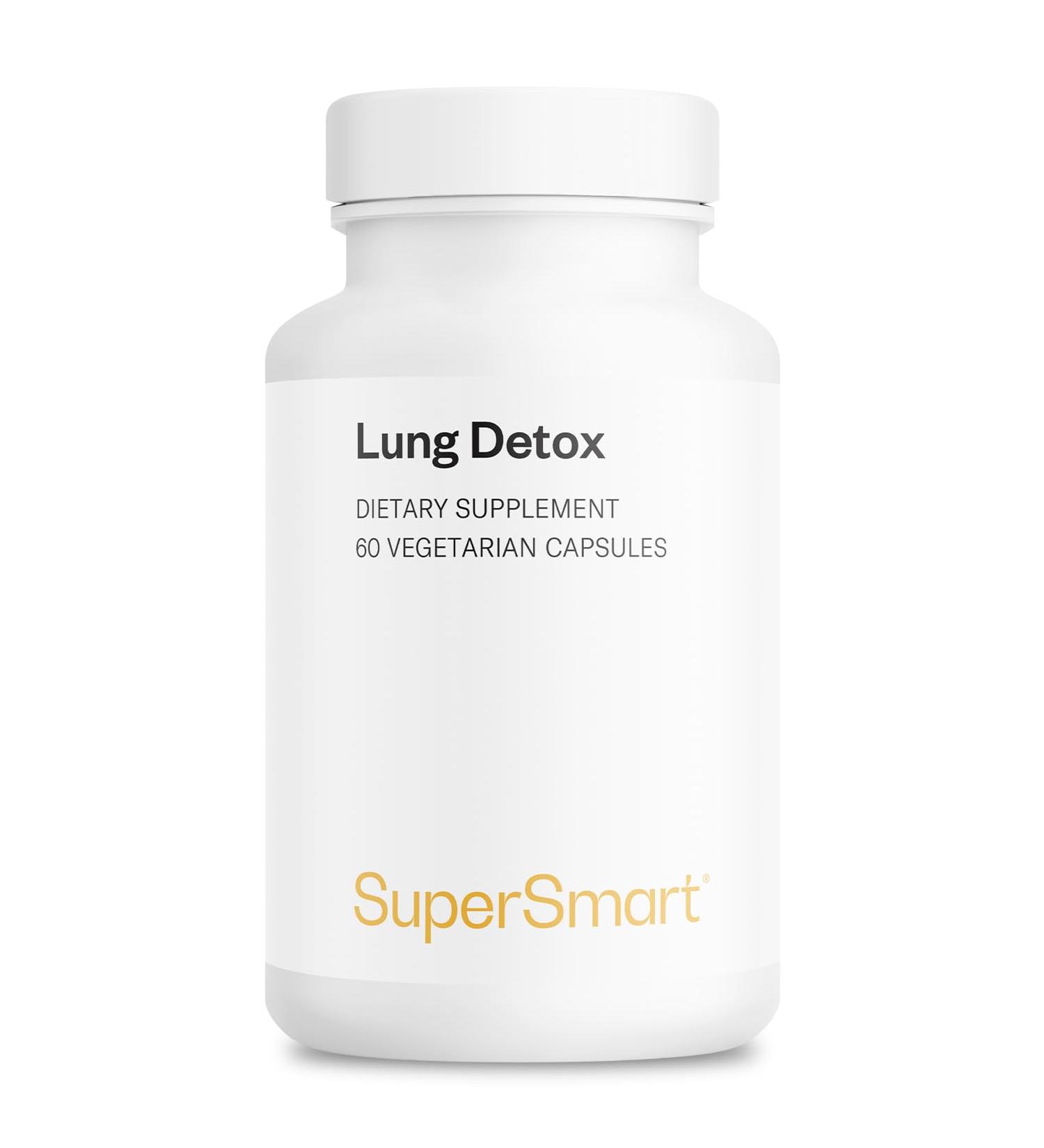 Supersmart - Lung Detox (Advanced Formula) - with Quercetin, Bromelain, Curcuminoids, EGCG | Non-GMO & Gluten Free - 60 Vegetarian Capsules - Buy Online on GoSupps.com