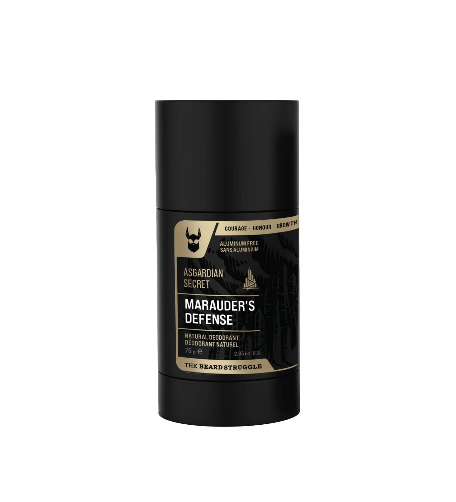 The Beard Struggle Natural Deodorant - Marauder s Defense - 100% Natural Charcoal Infused Deodorant Men Aluminum Free - Gold Collection Asgardian Secret - Mens Deodorant 2.65 oz.US. - Buy Online on GoSupps.com