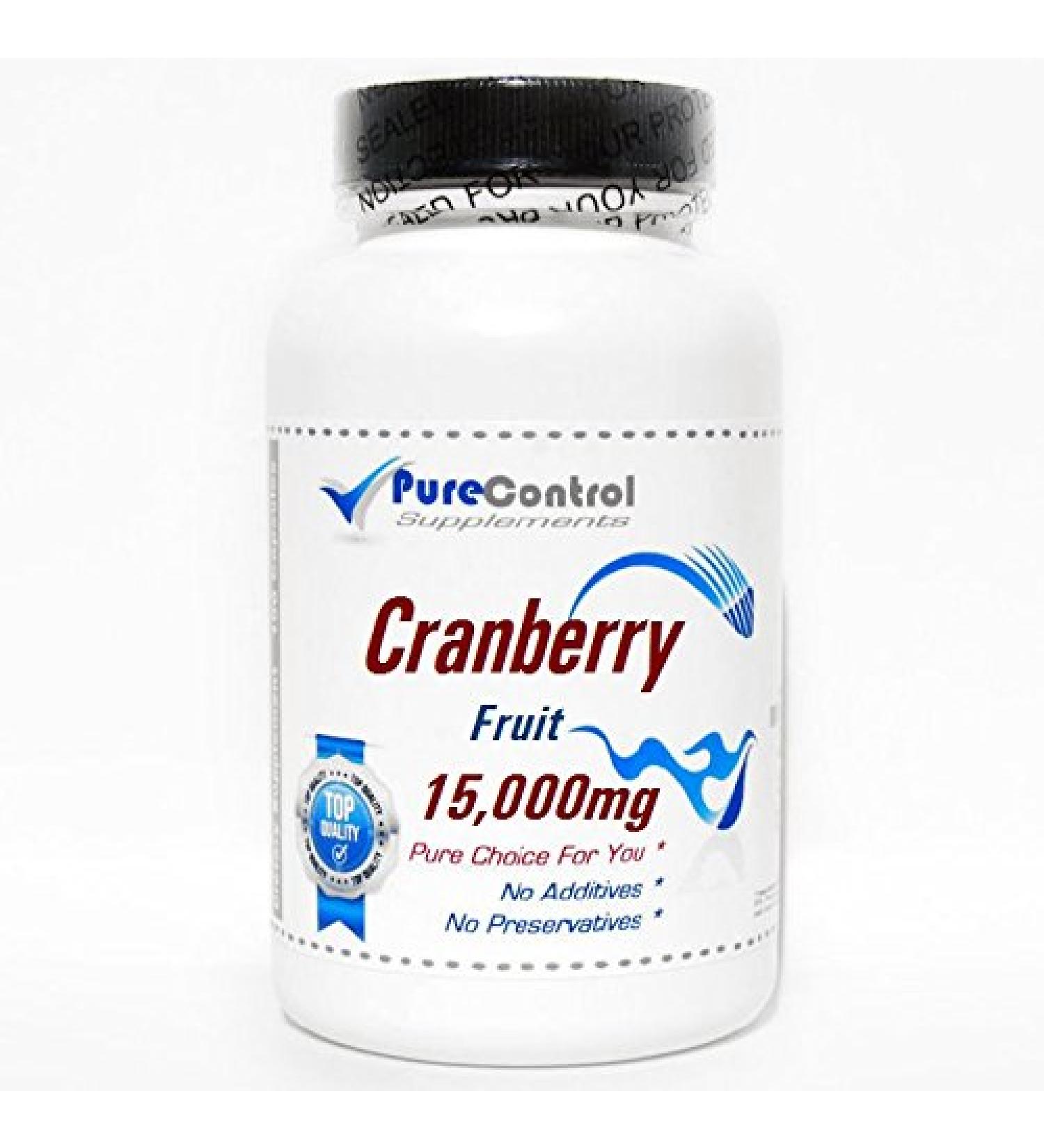 Cranberry Fruit 15 000mg Concentrate // 200 Capsules // Pure // by PureControl Supplements