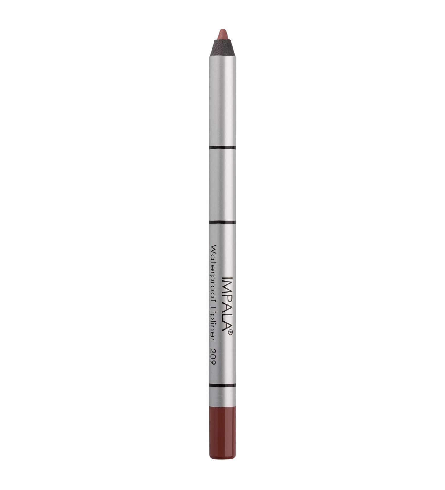 IMPALA | Creamy Waterproof Lip Pencil Mauve Nude Color 209 | Permanent Lip Liner | Waterproof Lip Pencil | Long-lasting Lip Liner | Volumizing Effect 209 Nude Mauve - Buy Online on GoSupps.com