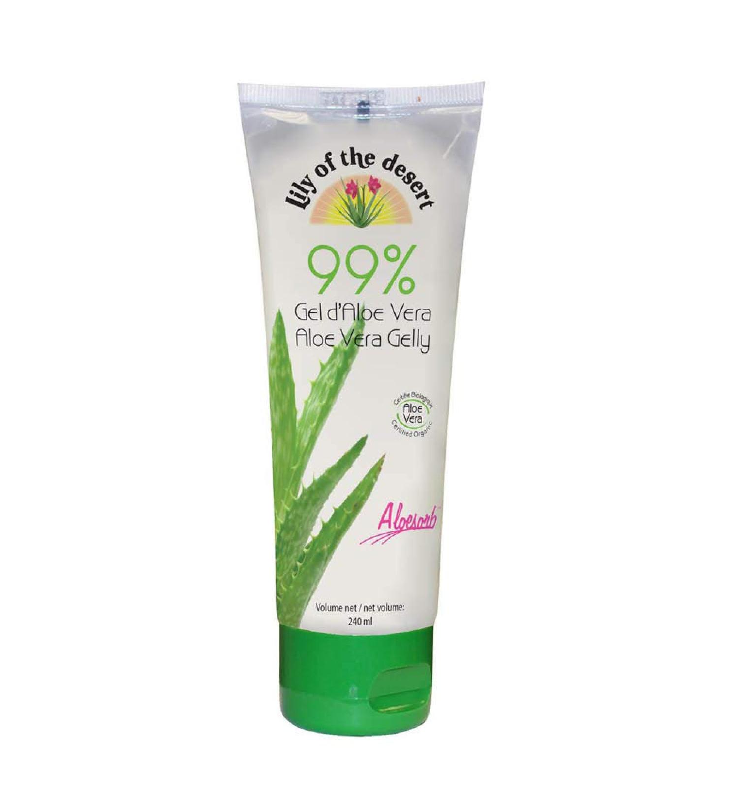 Lily of the desert - Aloe Vera Moisturizing Gel 97.4% - Face and Body Moisturizer - Tube 240ml