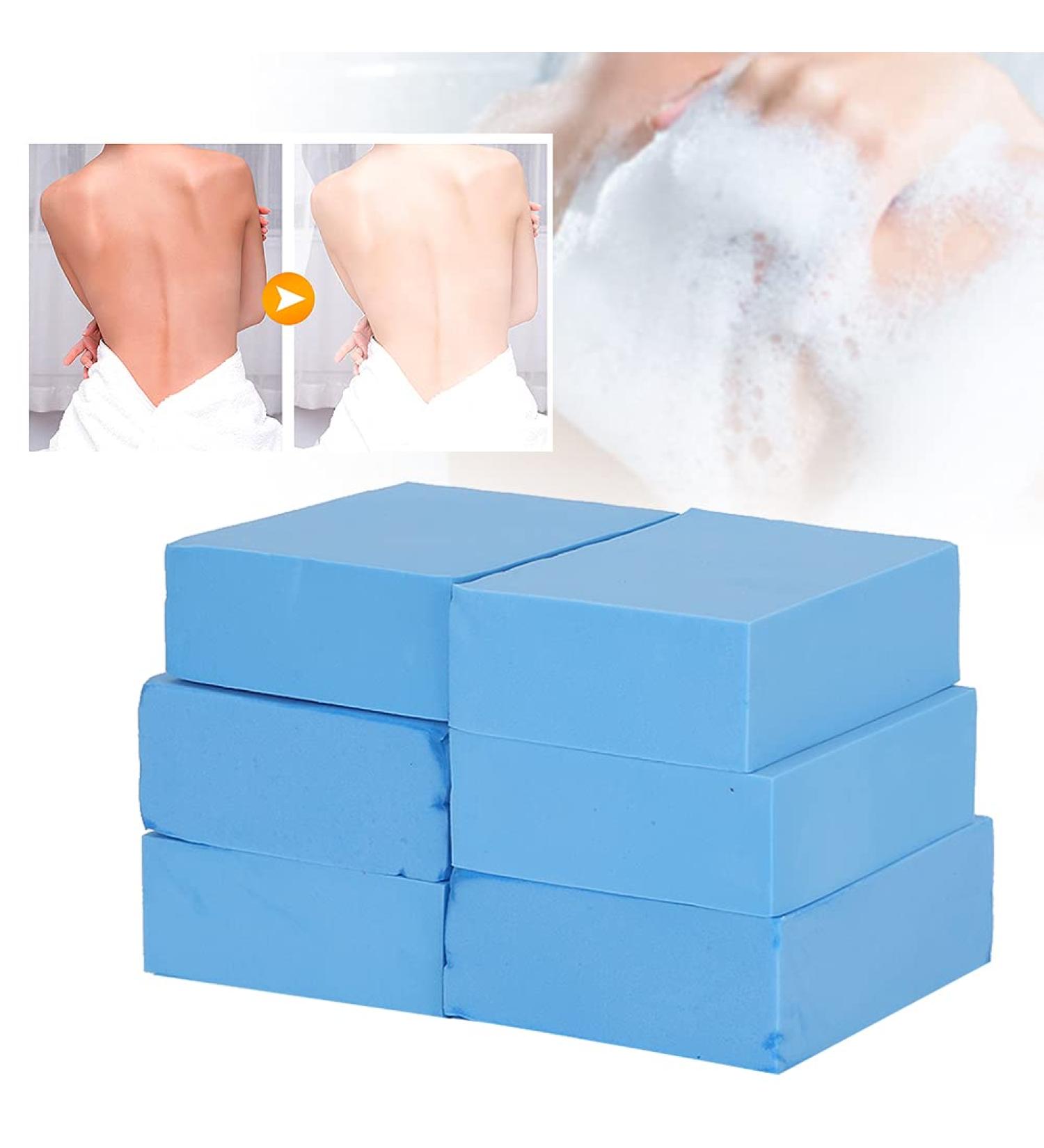 6-Piece Bathing Sponge Set Premium Bath & Shower Sponges for Adults & Kids | Ideal for Cleaning & Peeling - Buy Online on GoSupps.com