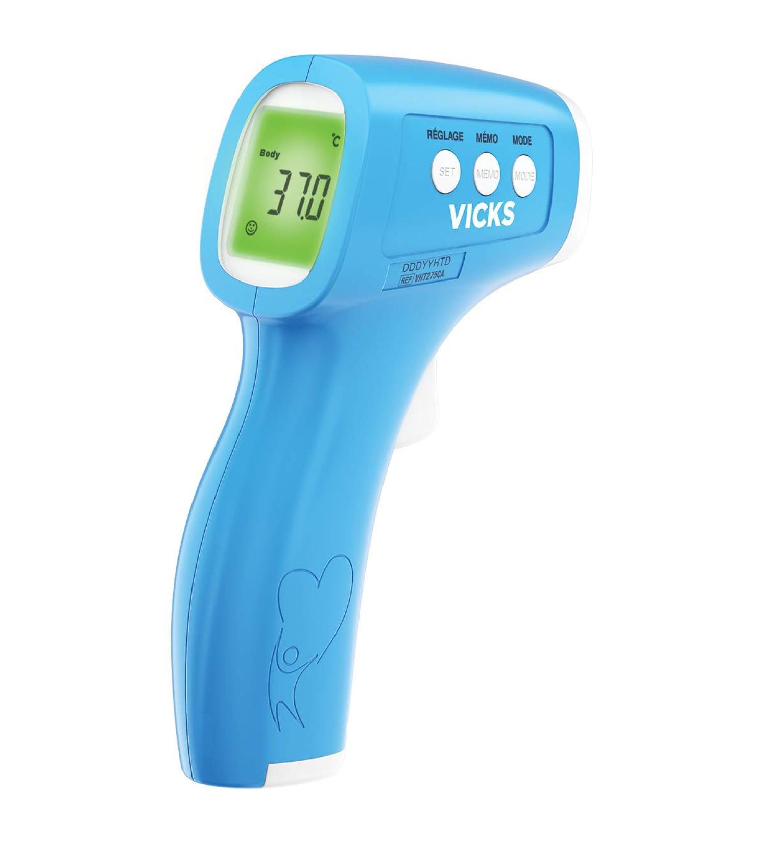 Vicks 3-in-1 Non Contact Infrared Body Thermometer with Fever InSight Colour Coded Display - Buy Online on GoSupps.com