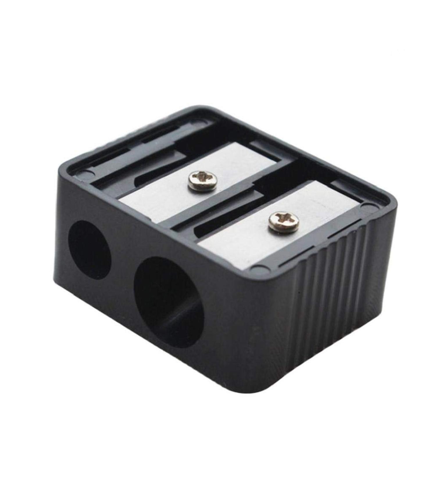 Buy Lujiaoshout Professional Cosmetic Pencil Sharpener - Double Holes for Eyebrow Lip Liner & Eyeliner | Ideal for School & Office Supplies - Fast International Shipping - Buy Online on GoSupps.com