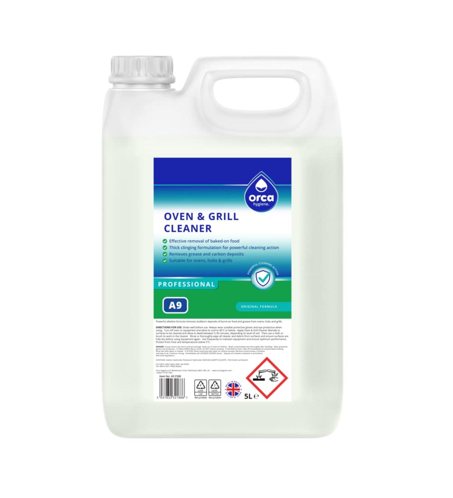 Orca A9 Oven & Grill Cleaner 5000ml Jerry Can