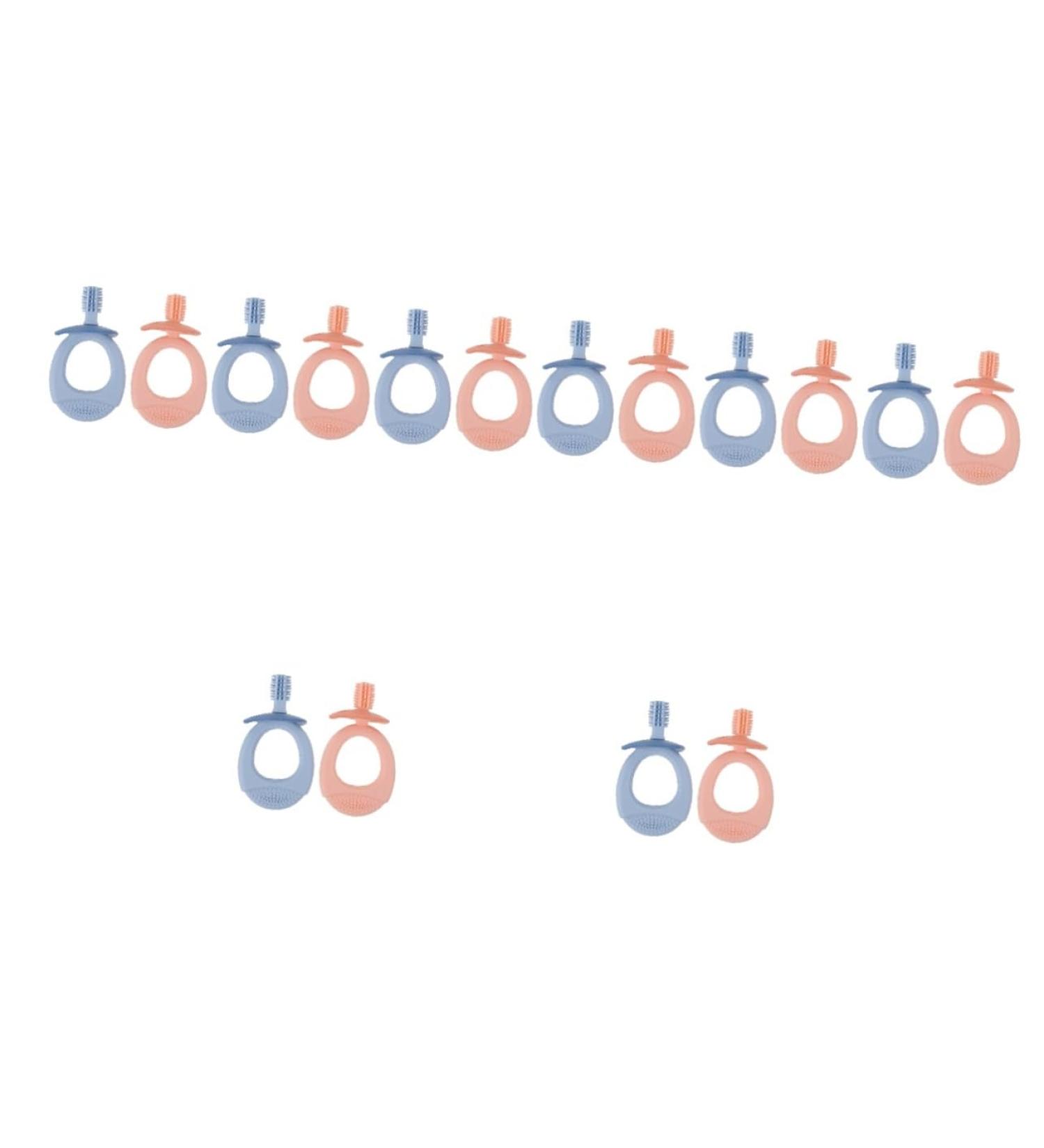 Minkissy 16 STK Silicone Toothbrushes for Kids | Safe Mouth Protection & Molar Toys | Ideal for Babies & Toddlers | International Shipping Available - Buy Online on GoSupps.com