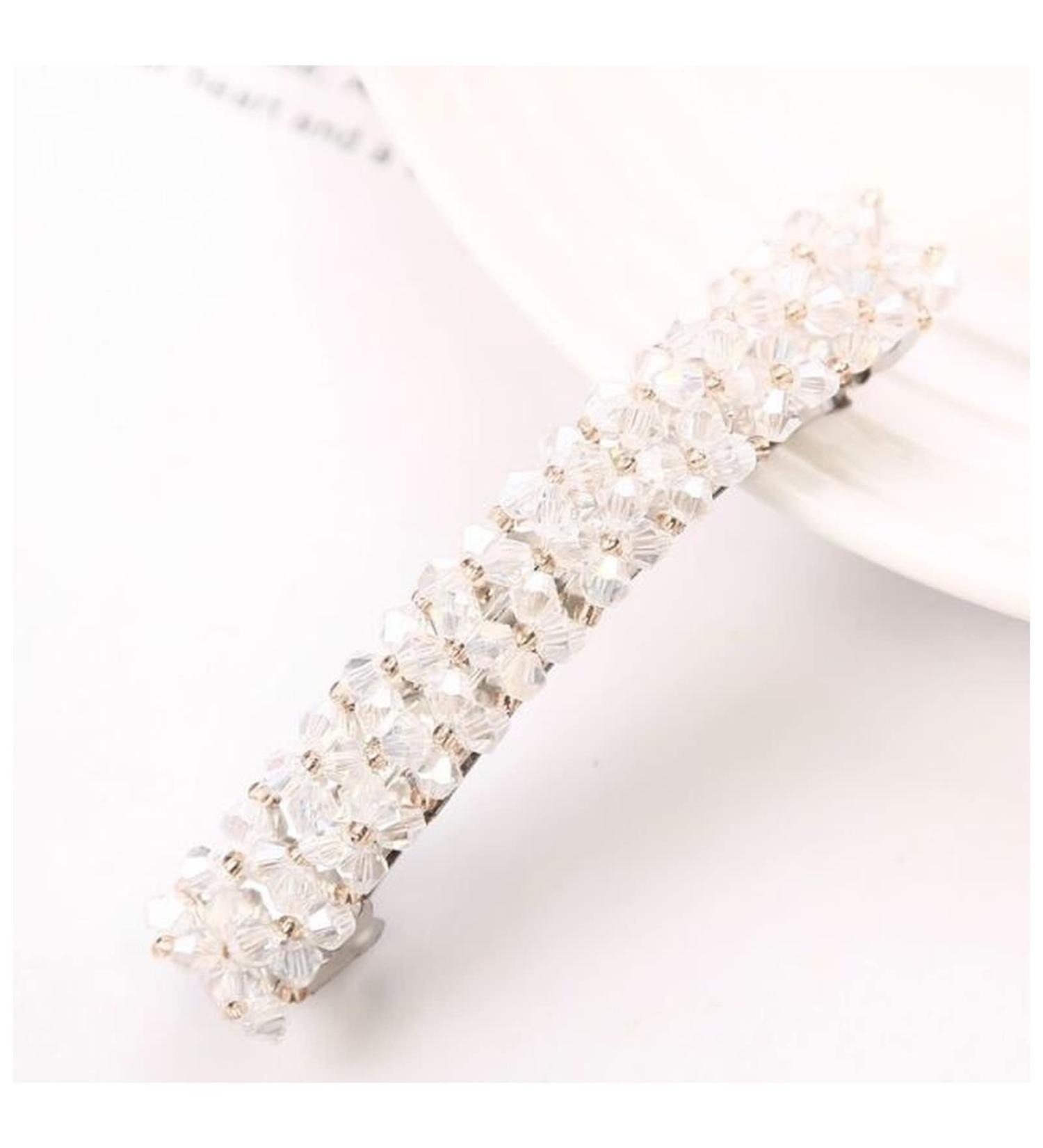 Hair Clips Korean Elegant Hairpins Hairgrips Crystal Rhinestone Barrettes Hair Clips For Women Girls Hair Accessories Blue Hair Clips (Size : TS2034-White) - Buy Online on GoSupps.com