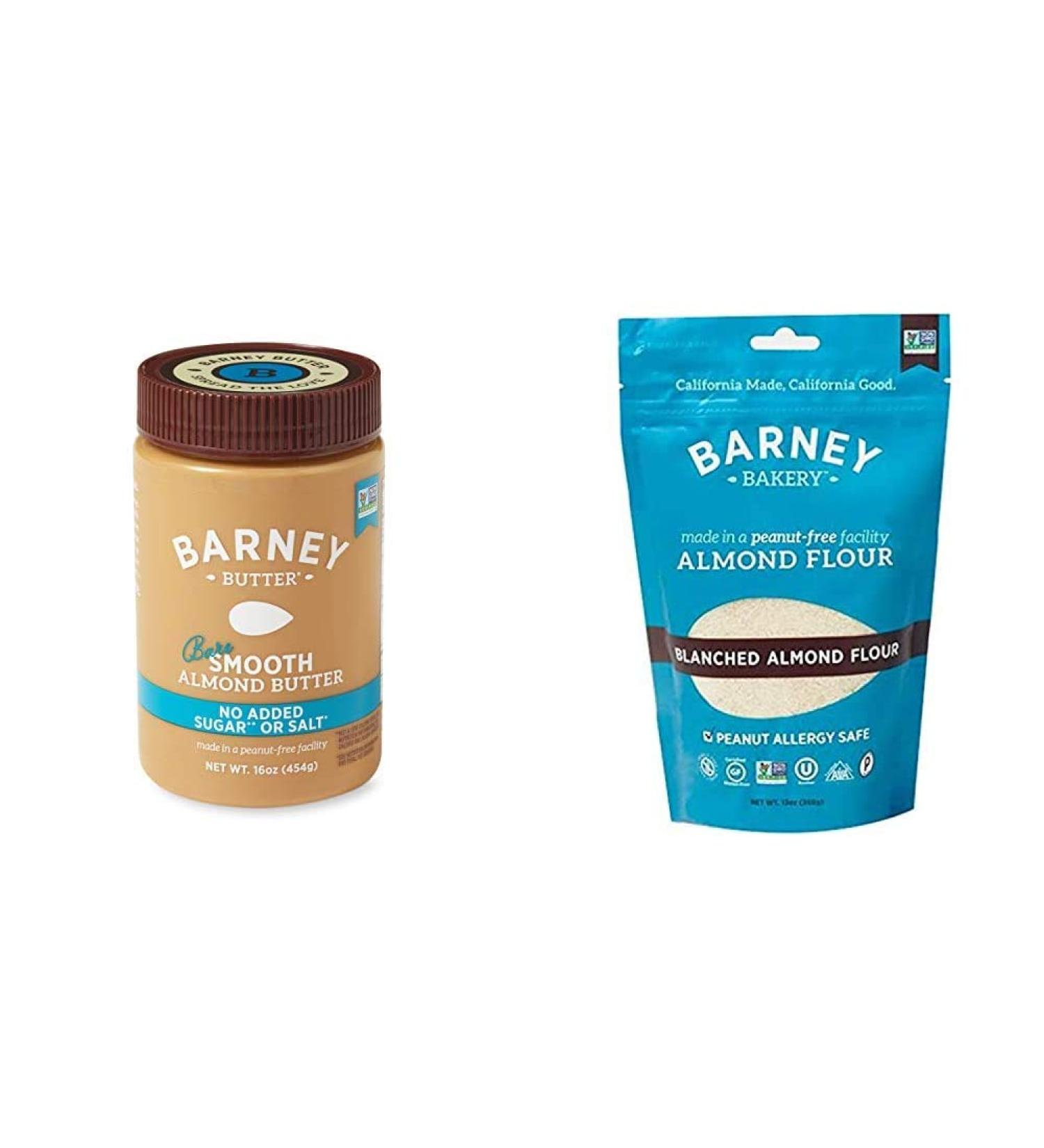 BARNEY Almond Butter  Bare Smooth  No Sugar No Salt  Paleo  KETO  Non-GMO  Skin-Free  16 Ounce & Skin-Free Almond Flour  Paleo  KETO  Non-GMO  Peanut-Free  13 Ounce Bare Smooth + Almond Flour 16 Ounce (Pack of 1) - Buy Online on GoSupps.com